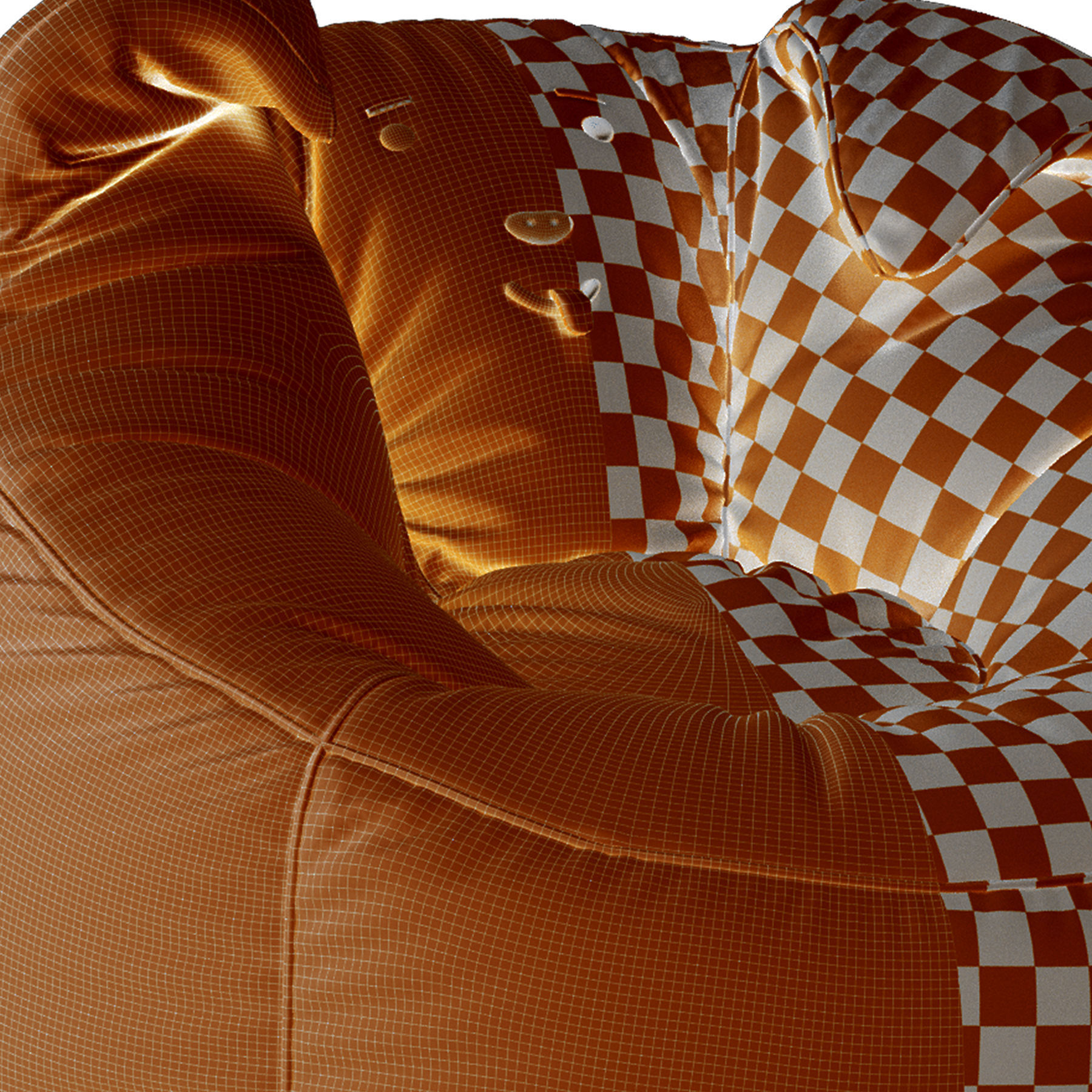 Animal Bean Bag 3D model_10