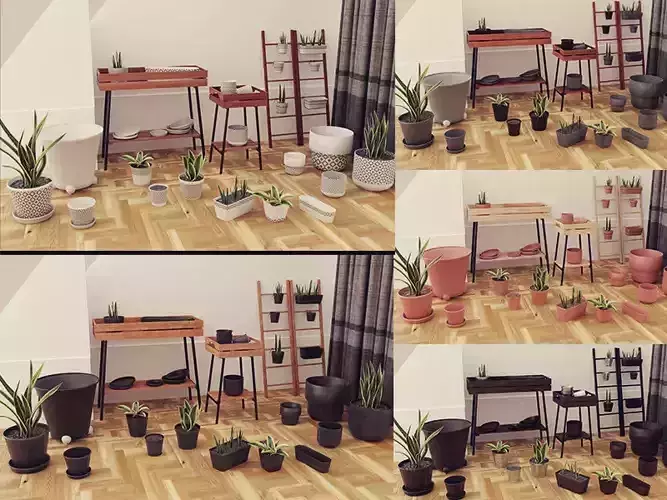 Plants pots collection vol 03