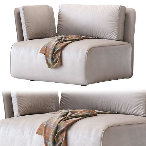 Smuk armchair from Novobile 3D model 2