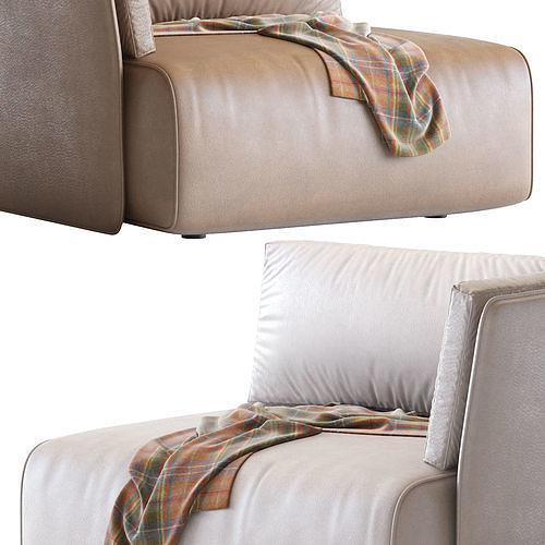 Smuk armchair from Novobile 3D model 5