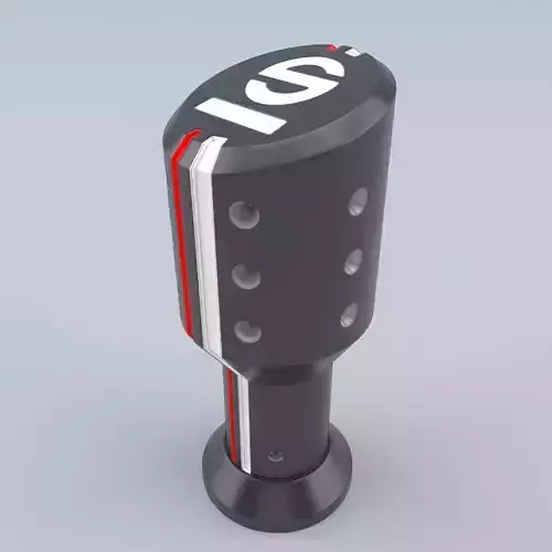 Sparco Shift Knob Settanta Black 3D model Sparco Shift Knob Settanta Black 3D model