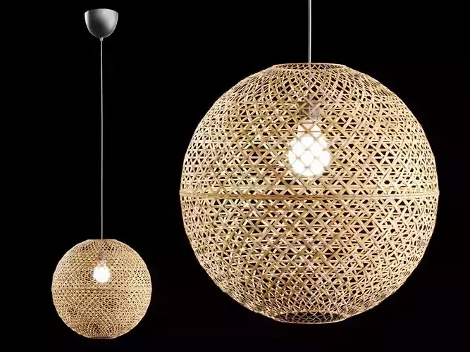 Kaseberga rattan pendant Lamp by IKEA