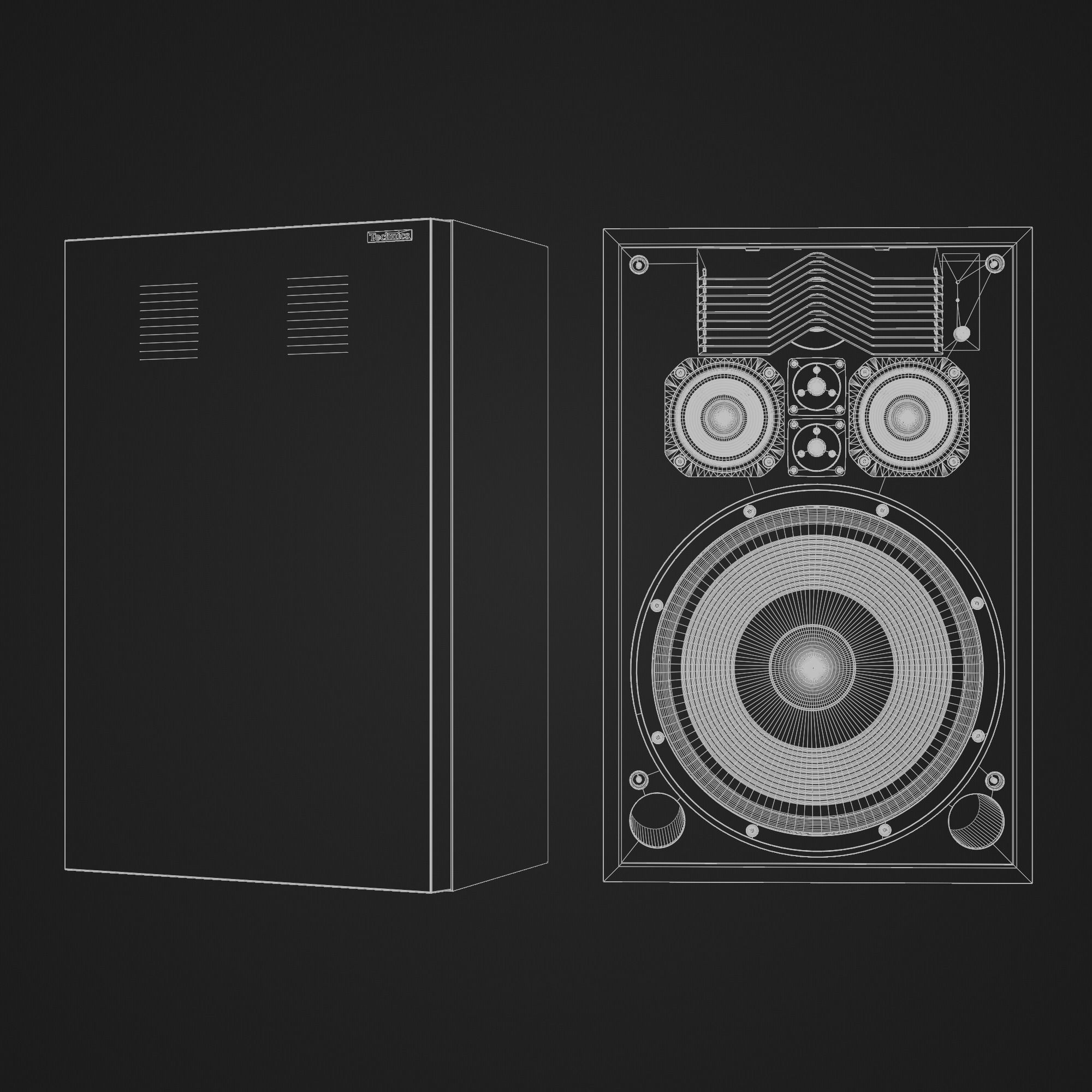 Technics SB G500 Loudspeaker 3D model_19