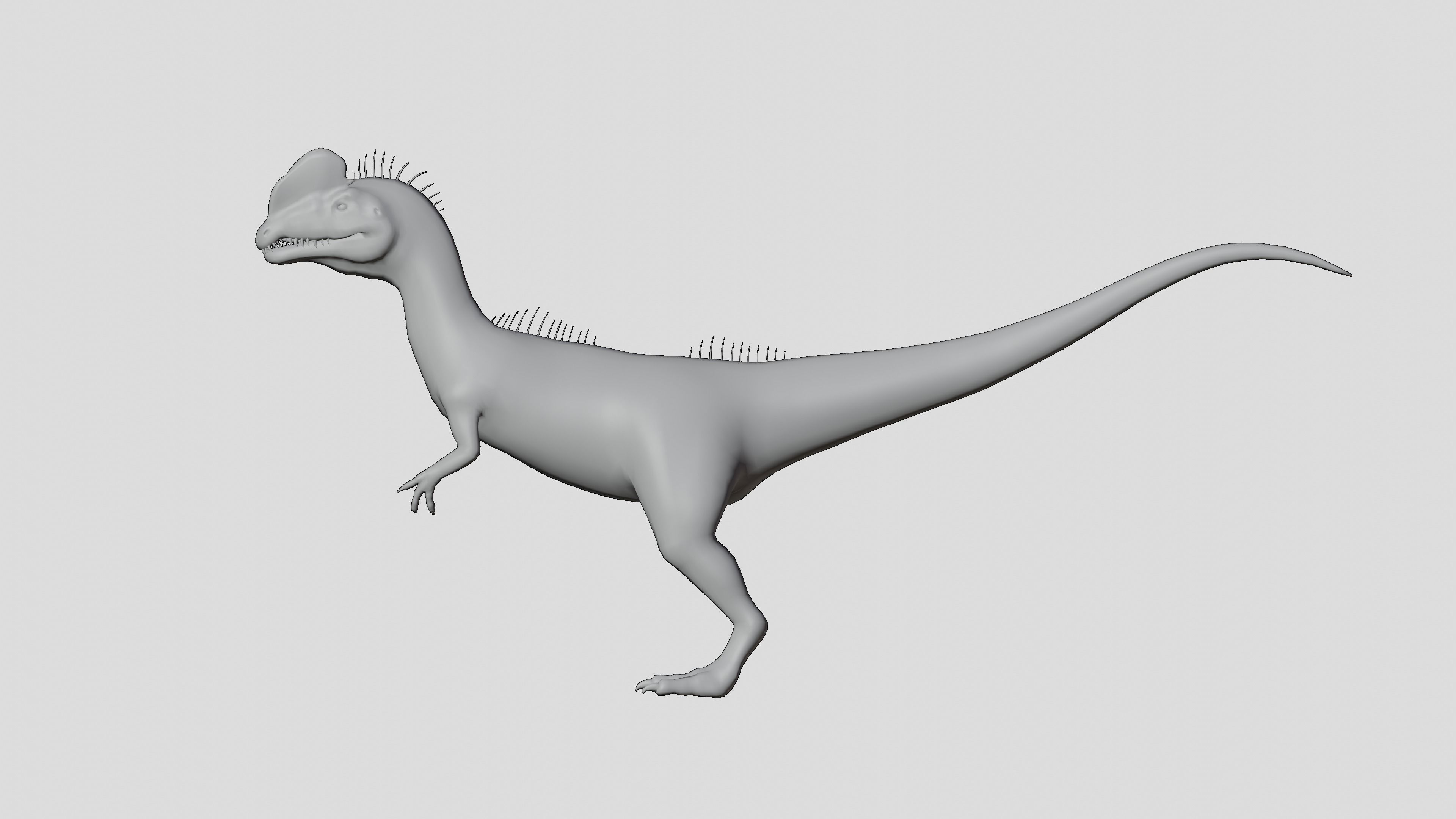 Dilophosaurus 3D Model dinosaur Low-poly 3D model_18
