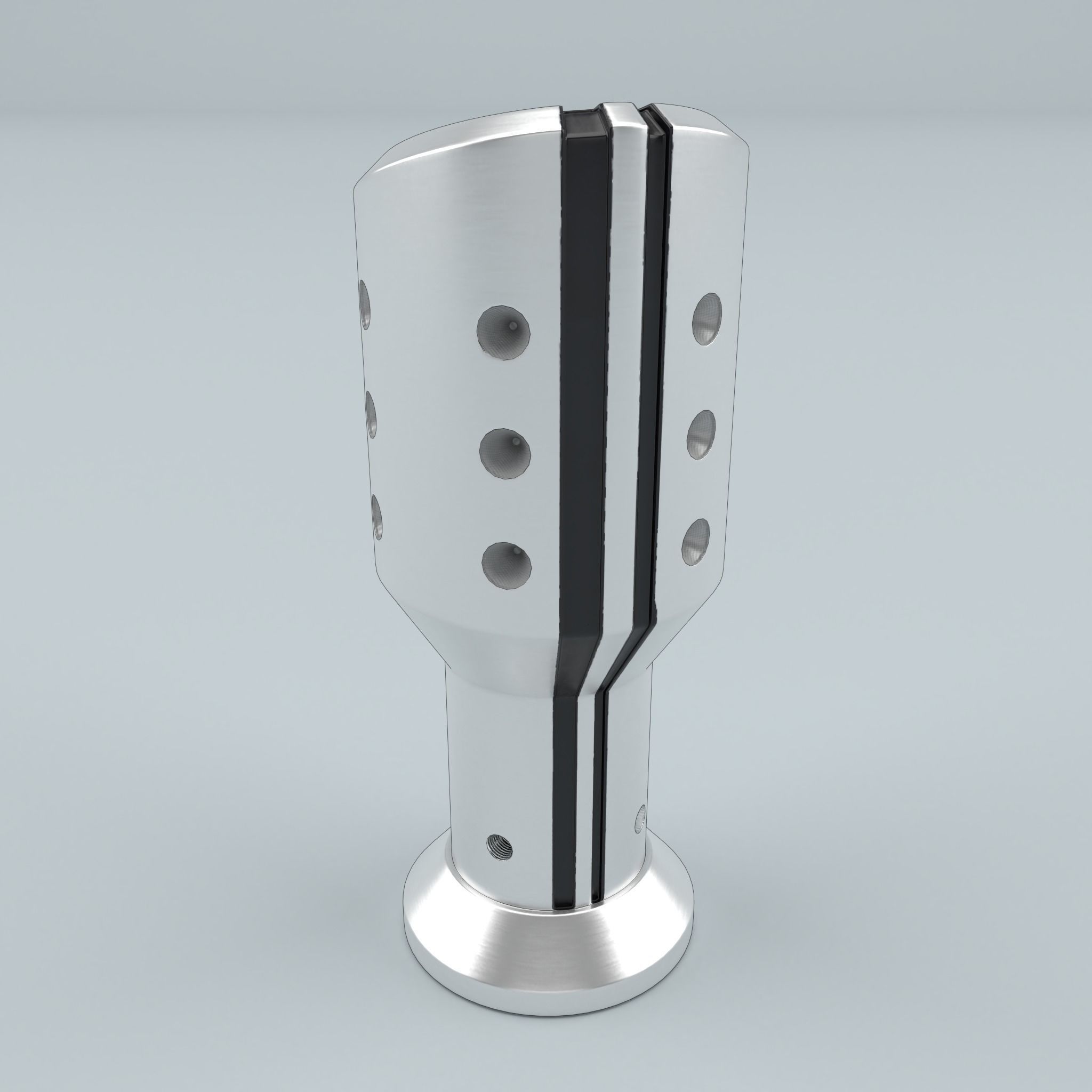 Sparco Shift Knob Settanta Silver 3D model_1