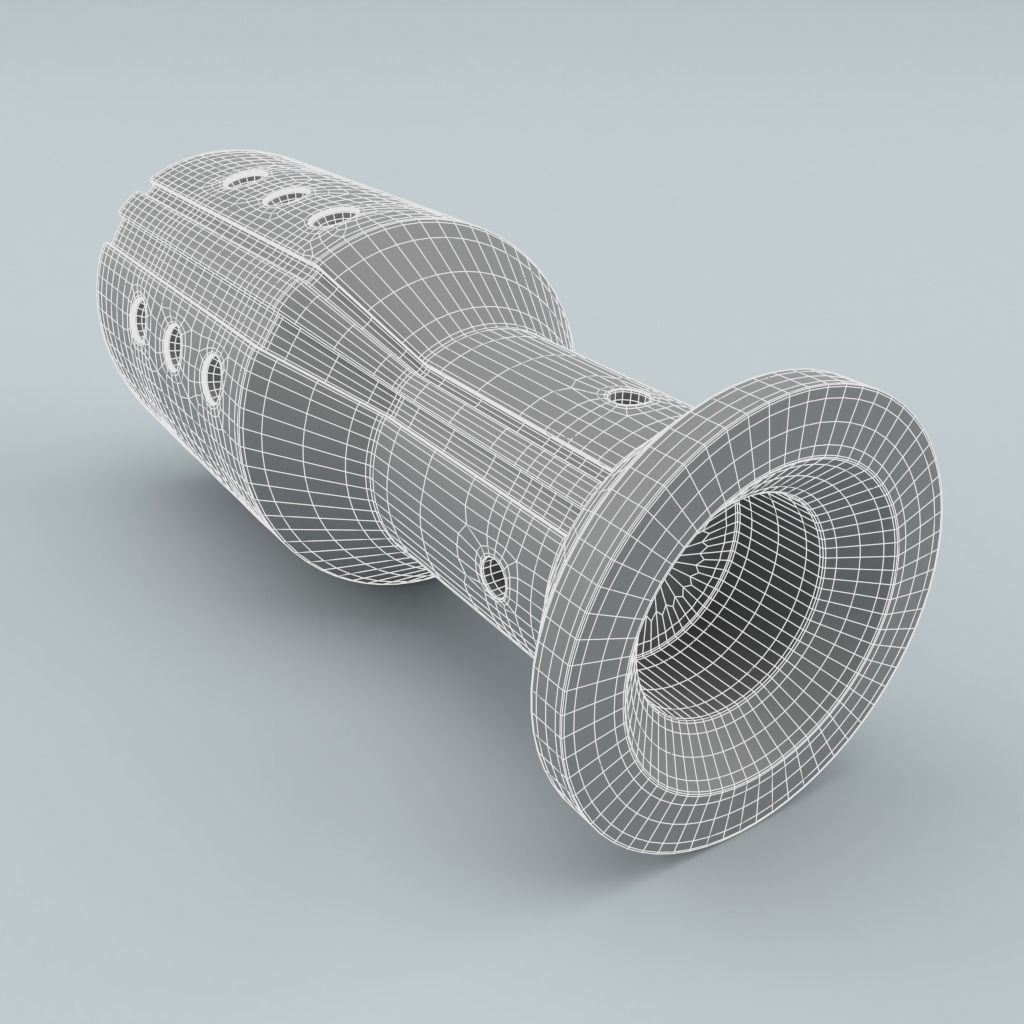 Sparco Shift Knob Settanta Silver 3D model_3