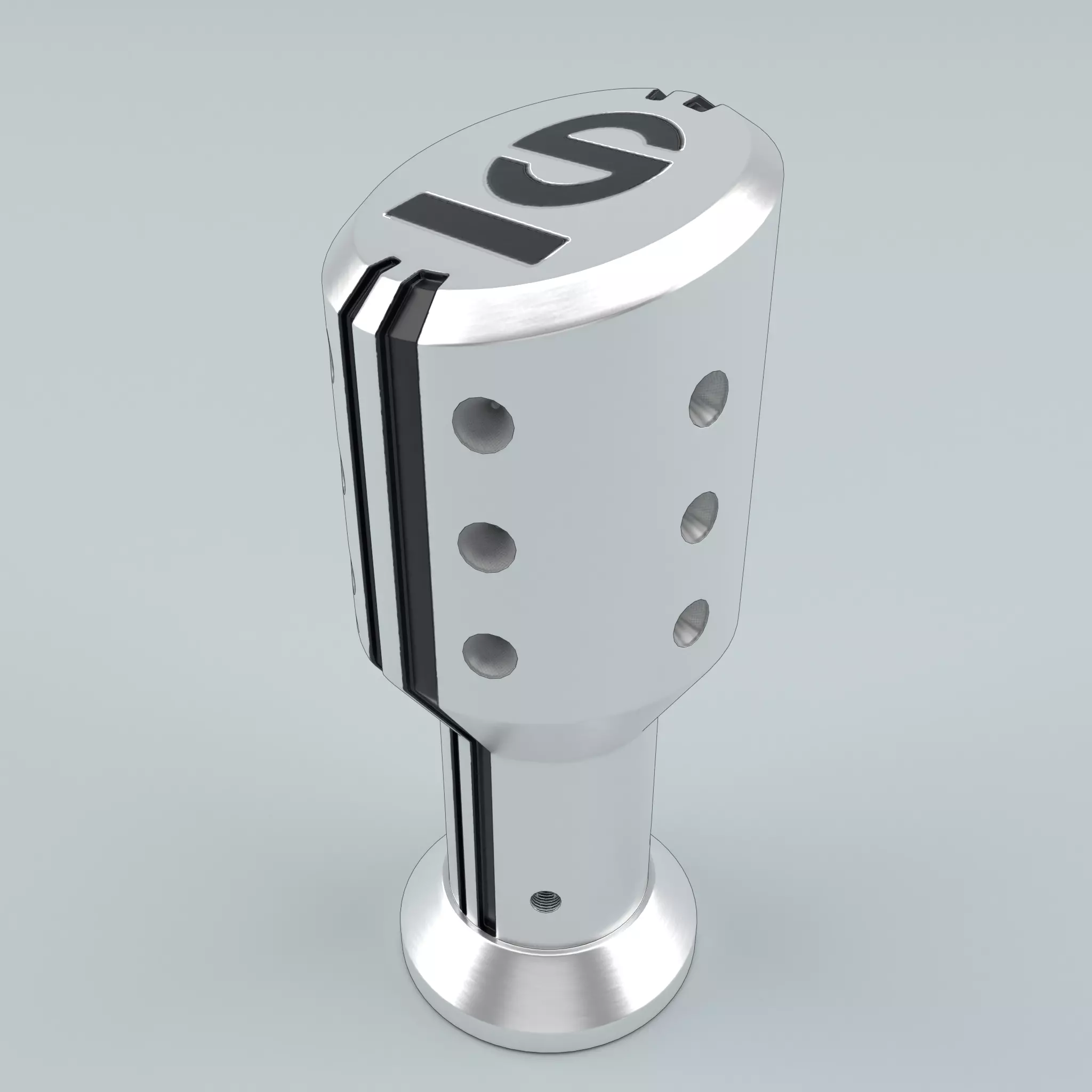 Sparco Shift Knob Settanta Silver 3D model_0