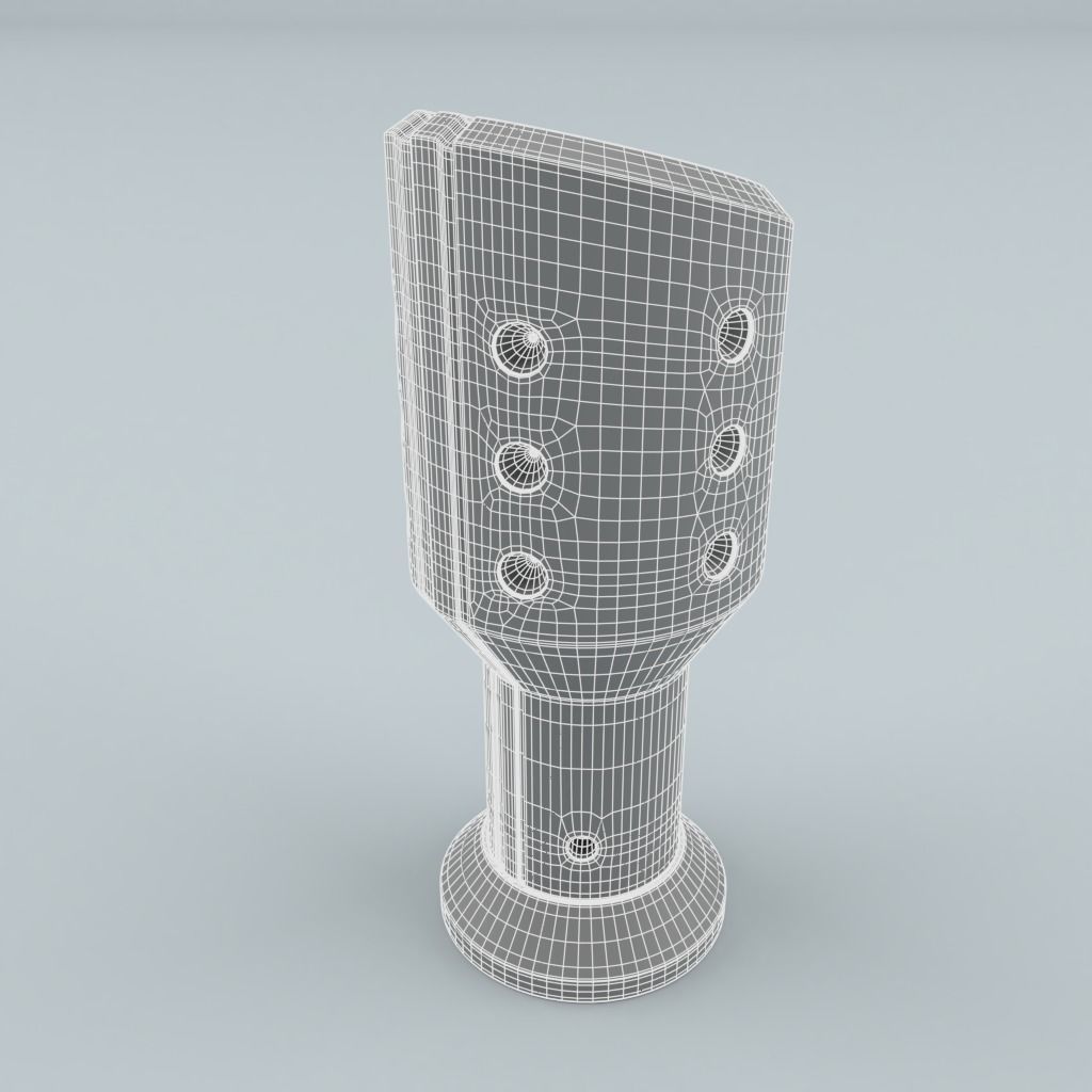 Sparco Shift Knob Settanta Silver 3D model_4