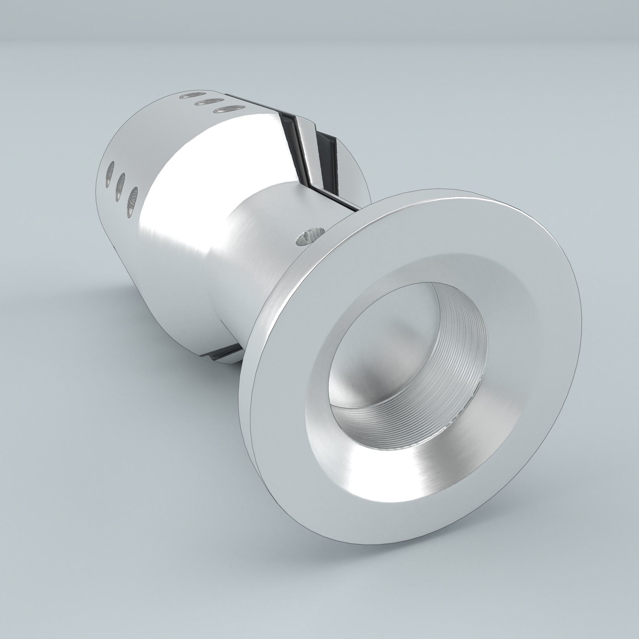 Sparco Shift Knob Settanta Silver 3D model_2