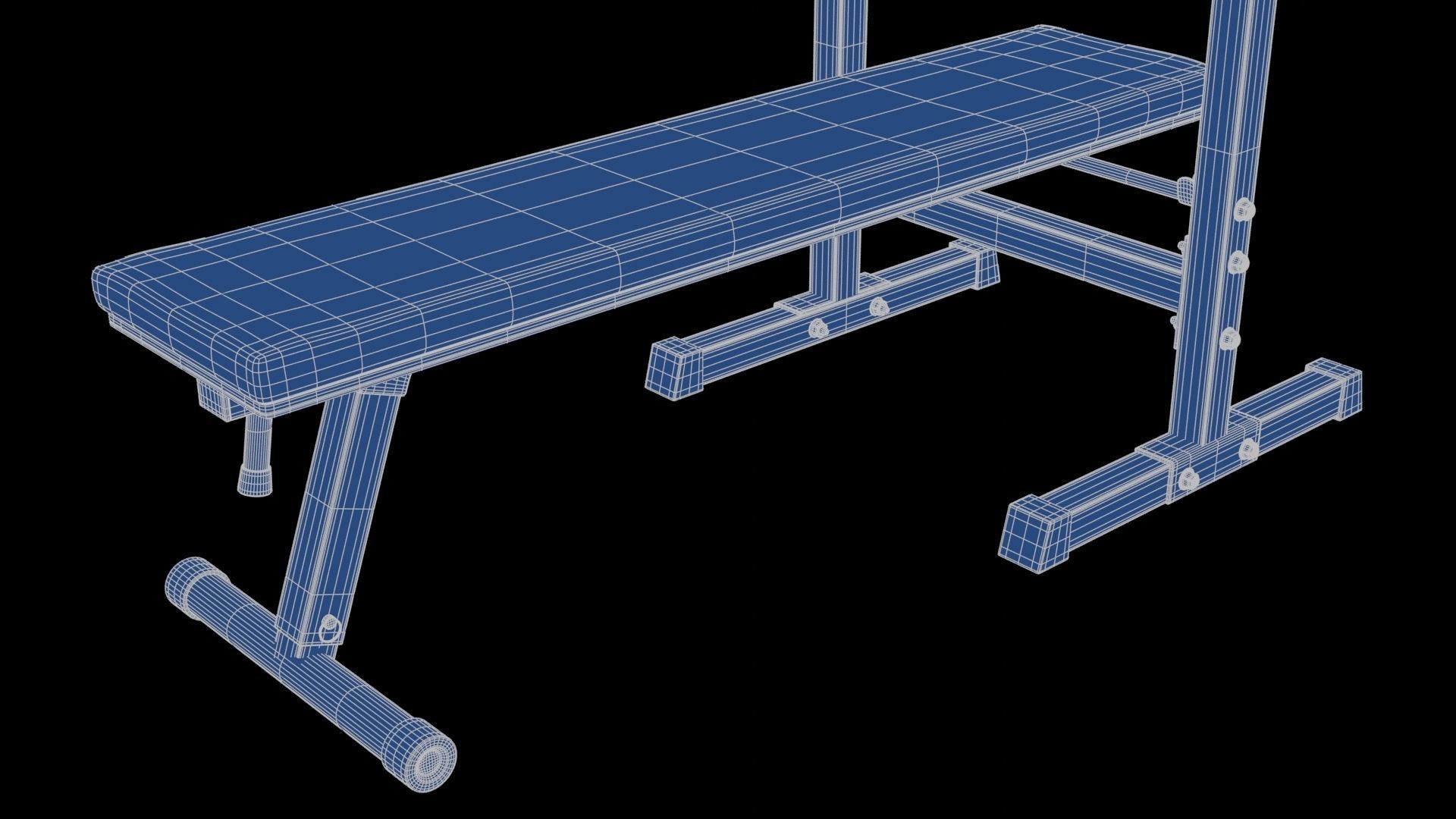 Barbell with Bench 3D model_25