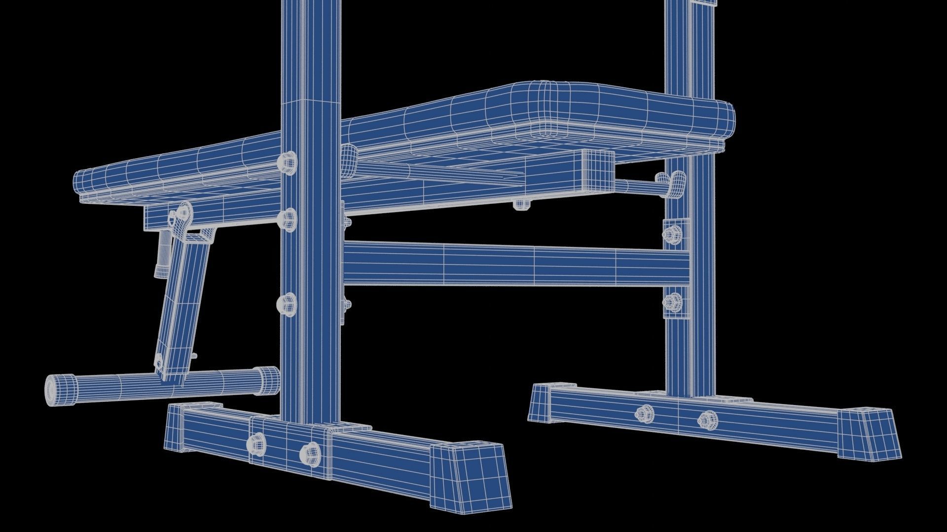 Barbell with Bench 3D model_26