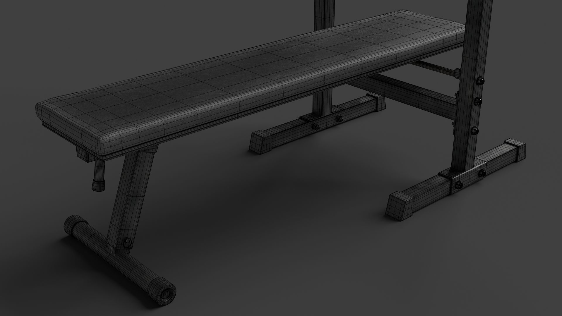 Barbell with Bench 3D model_15