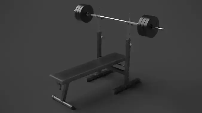 Barbell with Bench