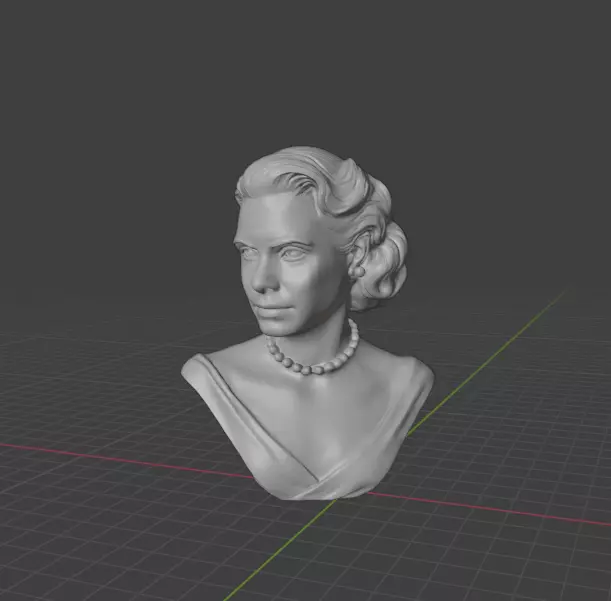 Grace Kelly 3D print model_3