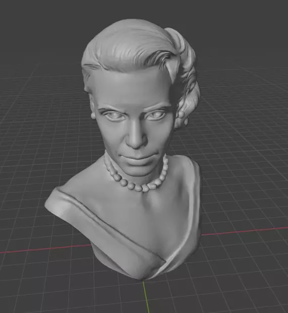 Grace Kelly 3D print model_5