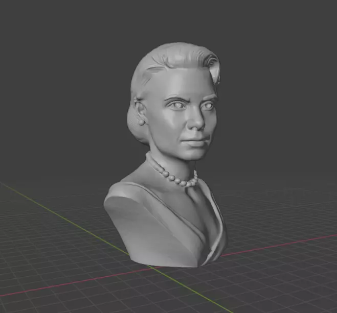 Grace Kelly 3D print model_15