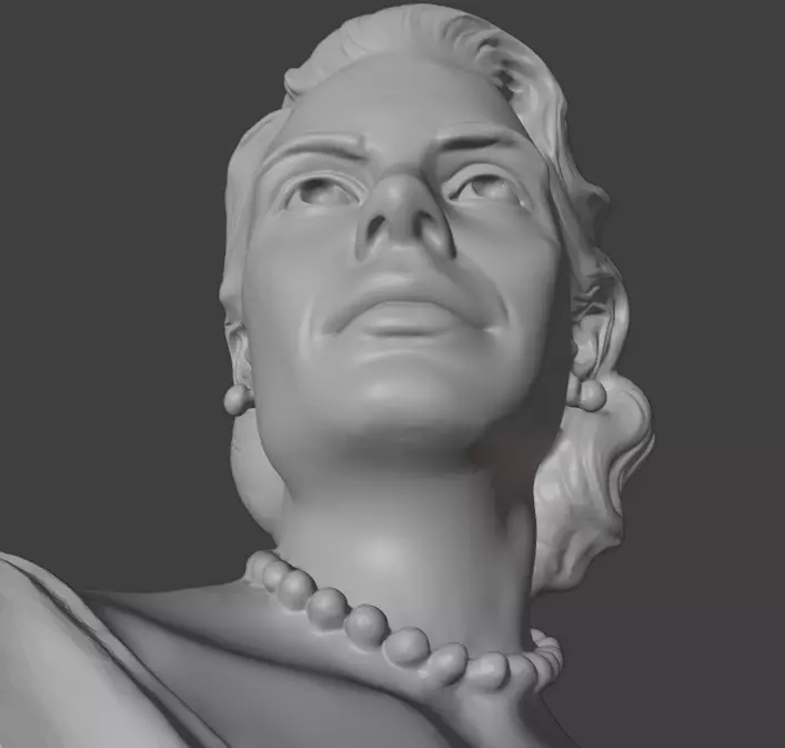 Grace Kelly 3D print model_7