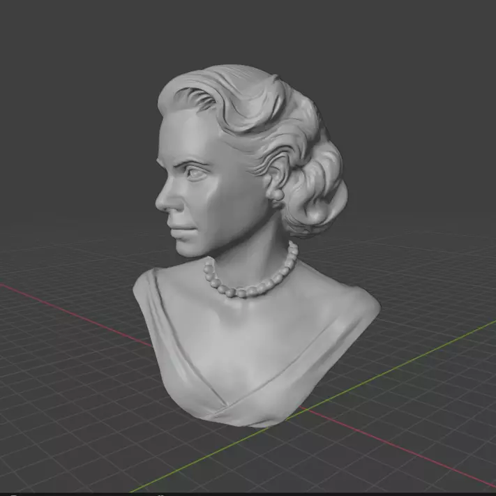 Grace Kelly 3D print model_1