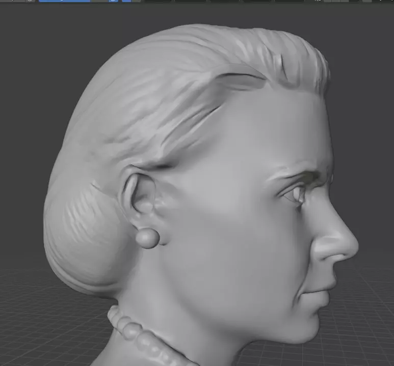Grace Kelly 3D print model_8