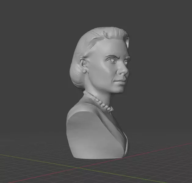 Grace Kelly 3D print model_16
