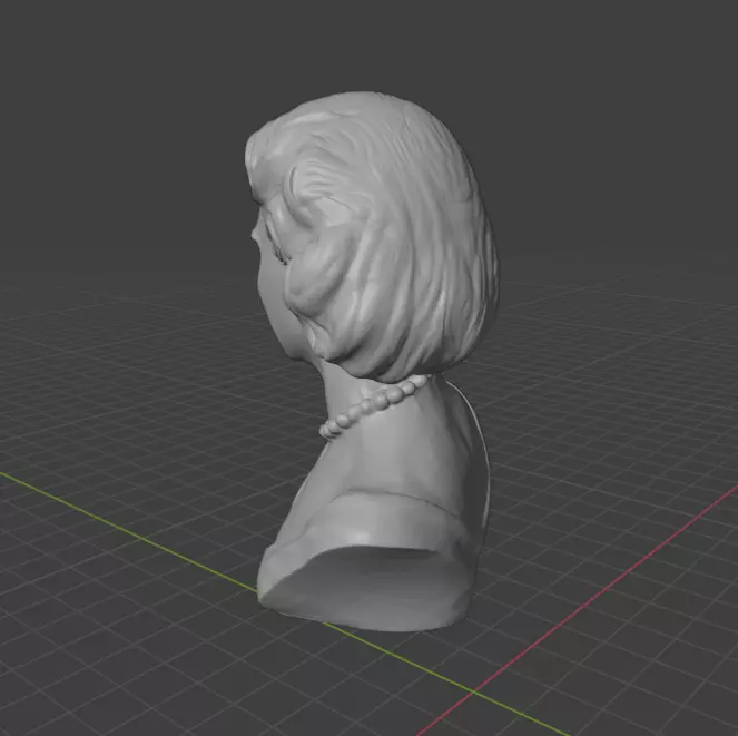 Grace Kelly 3D print model_20