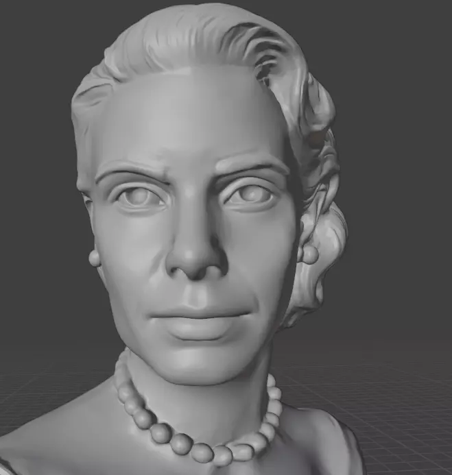 Grace Kelly 3D print model_6
