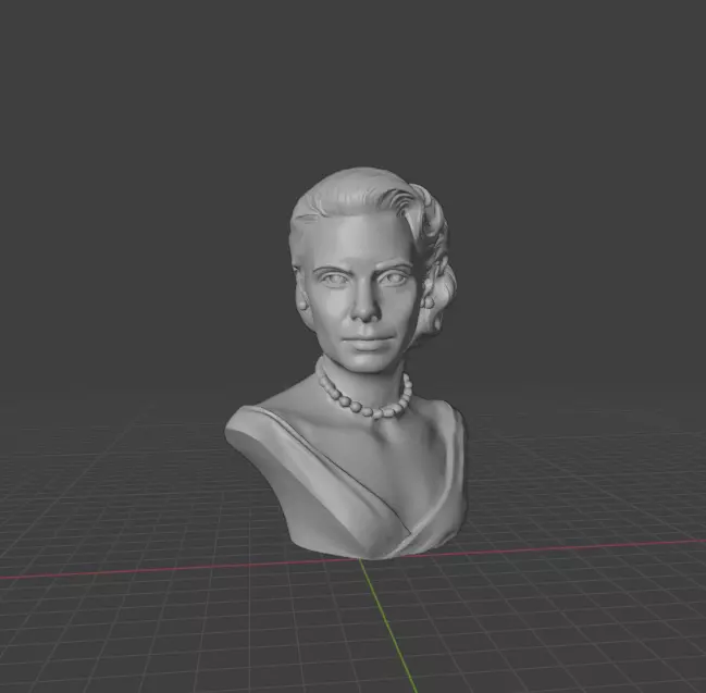 Grace Kelly 3D print model_10