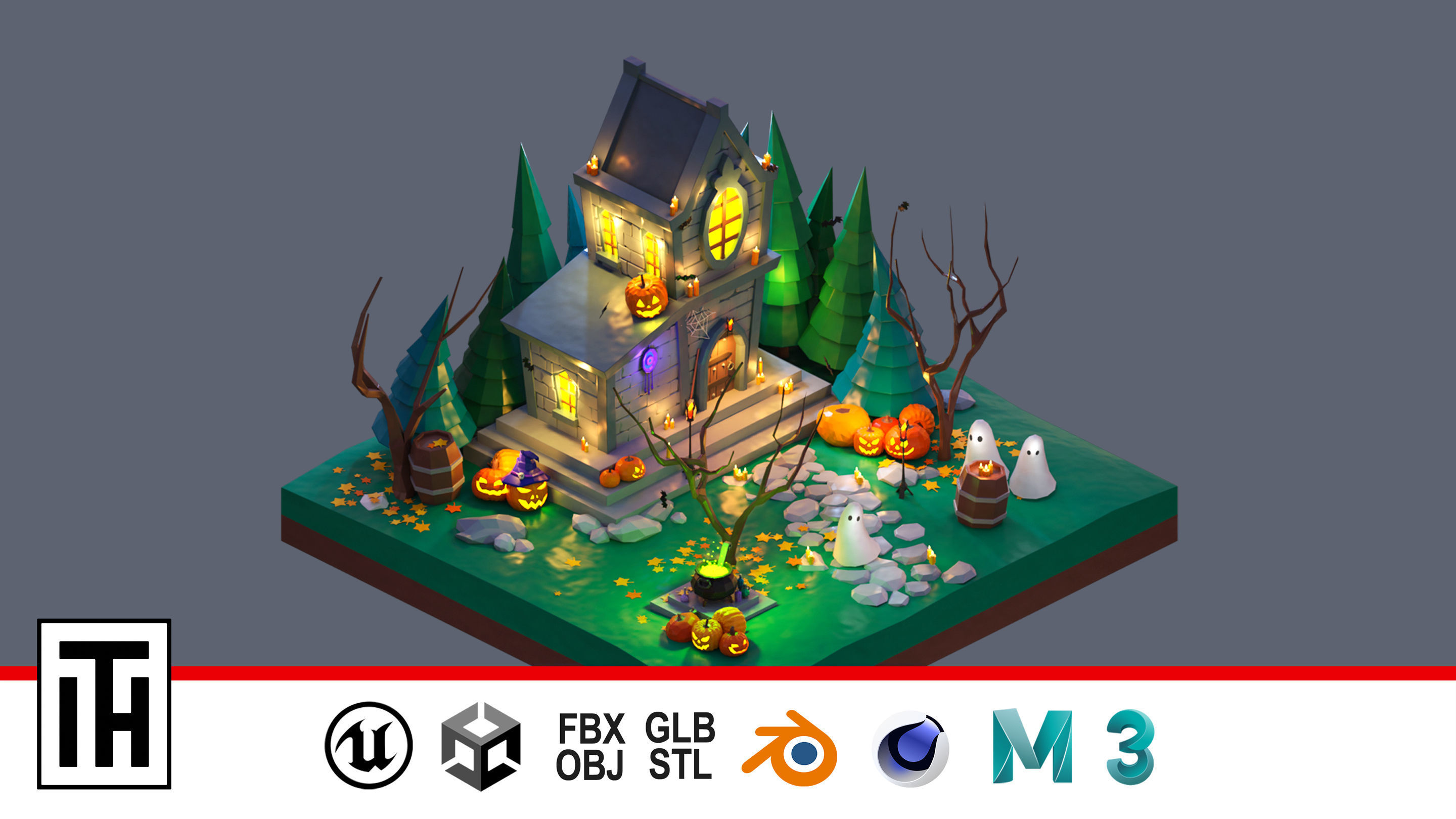 land 5A Low-poly 3D model_1