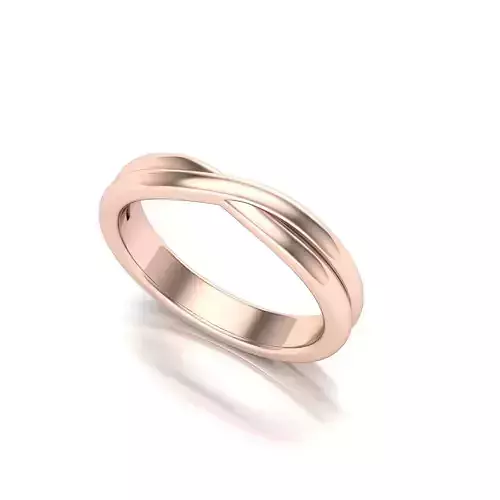 Twisted wedding band 