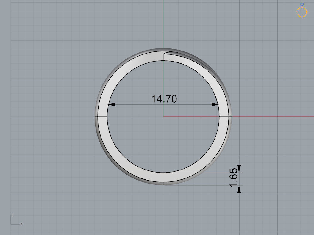 Twisted wedding band  3D print model_5