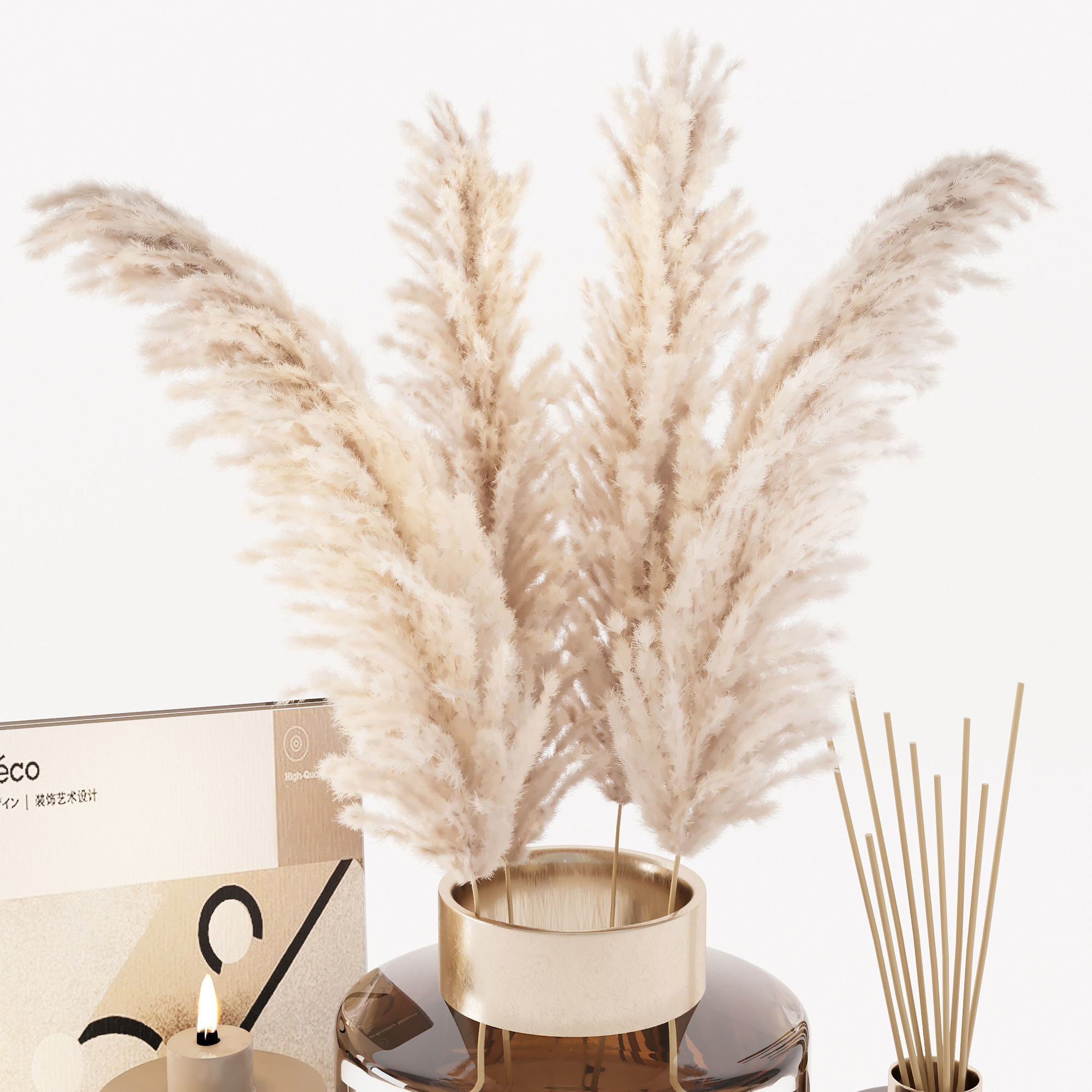 decorative set 001 3D model_2