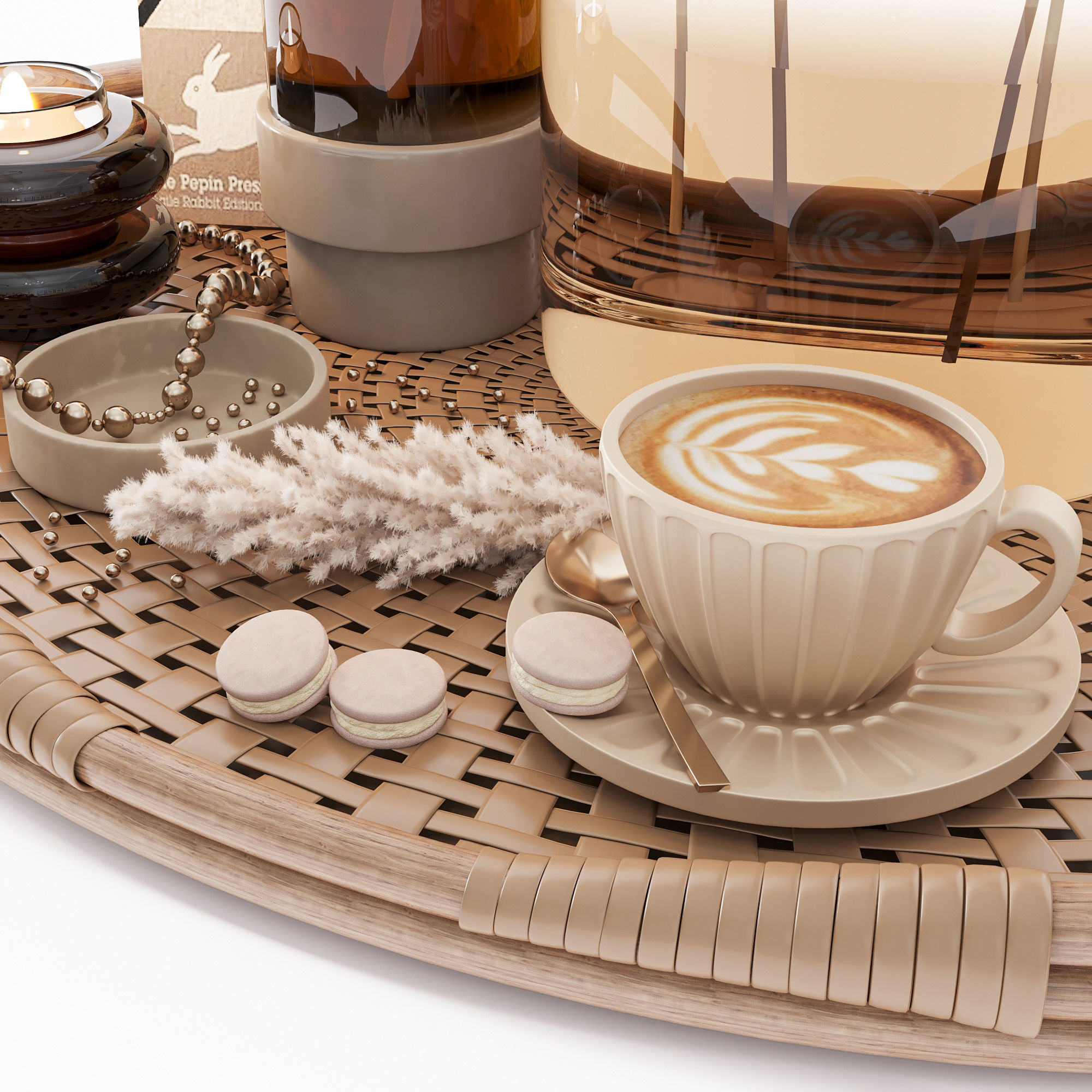 decorative set 001 3D model_1