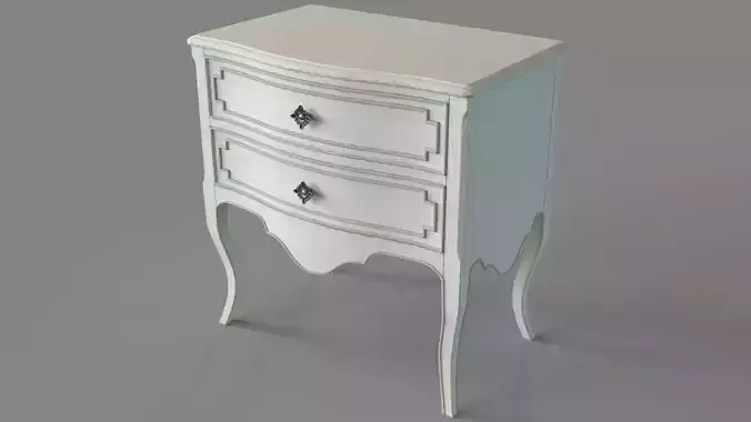 Bedroom Sanctuary Coco En Blanc Nightstand