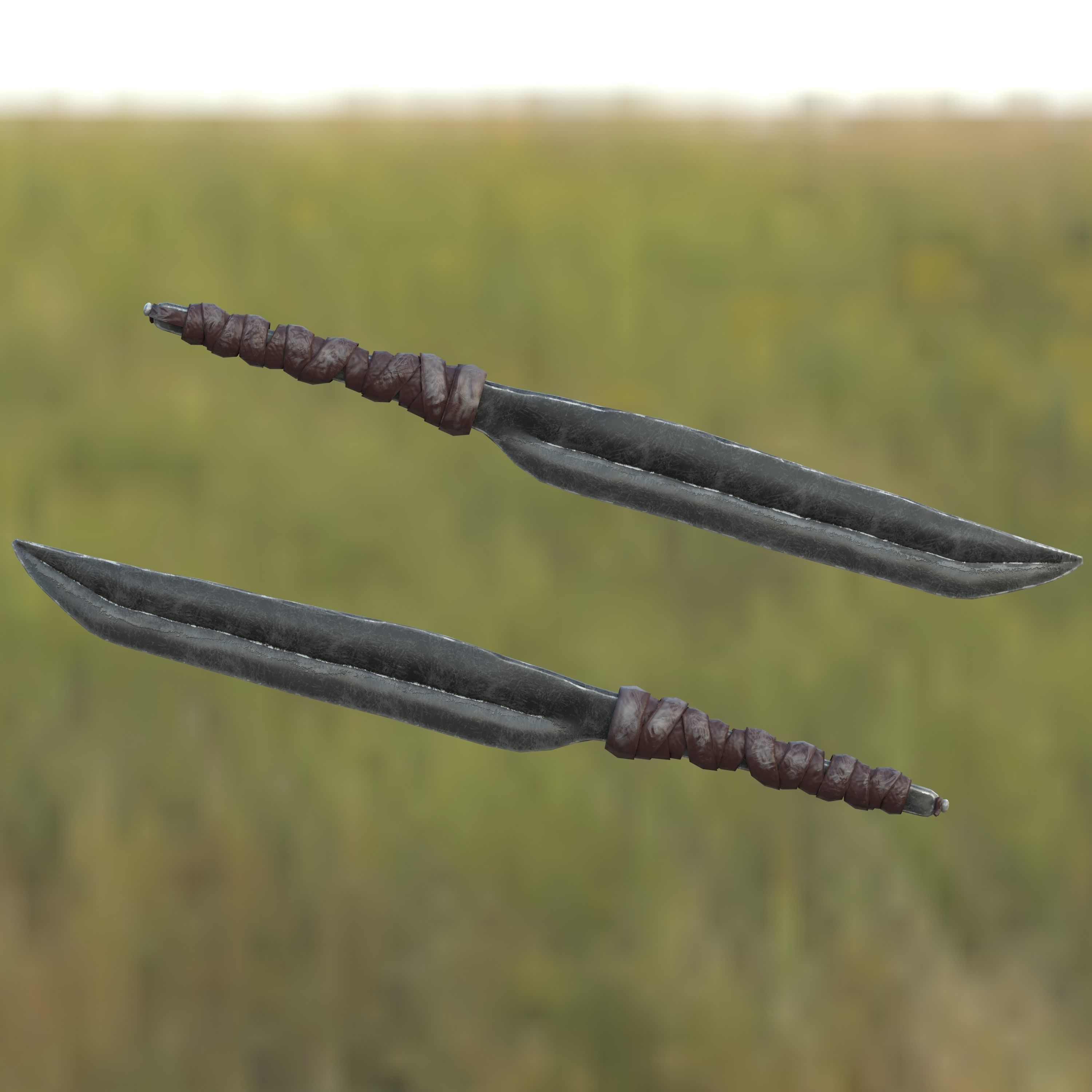 Knife Mark III Low-poly 3D model_16