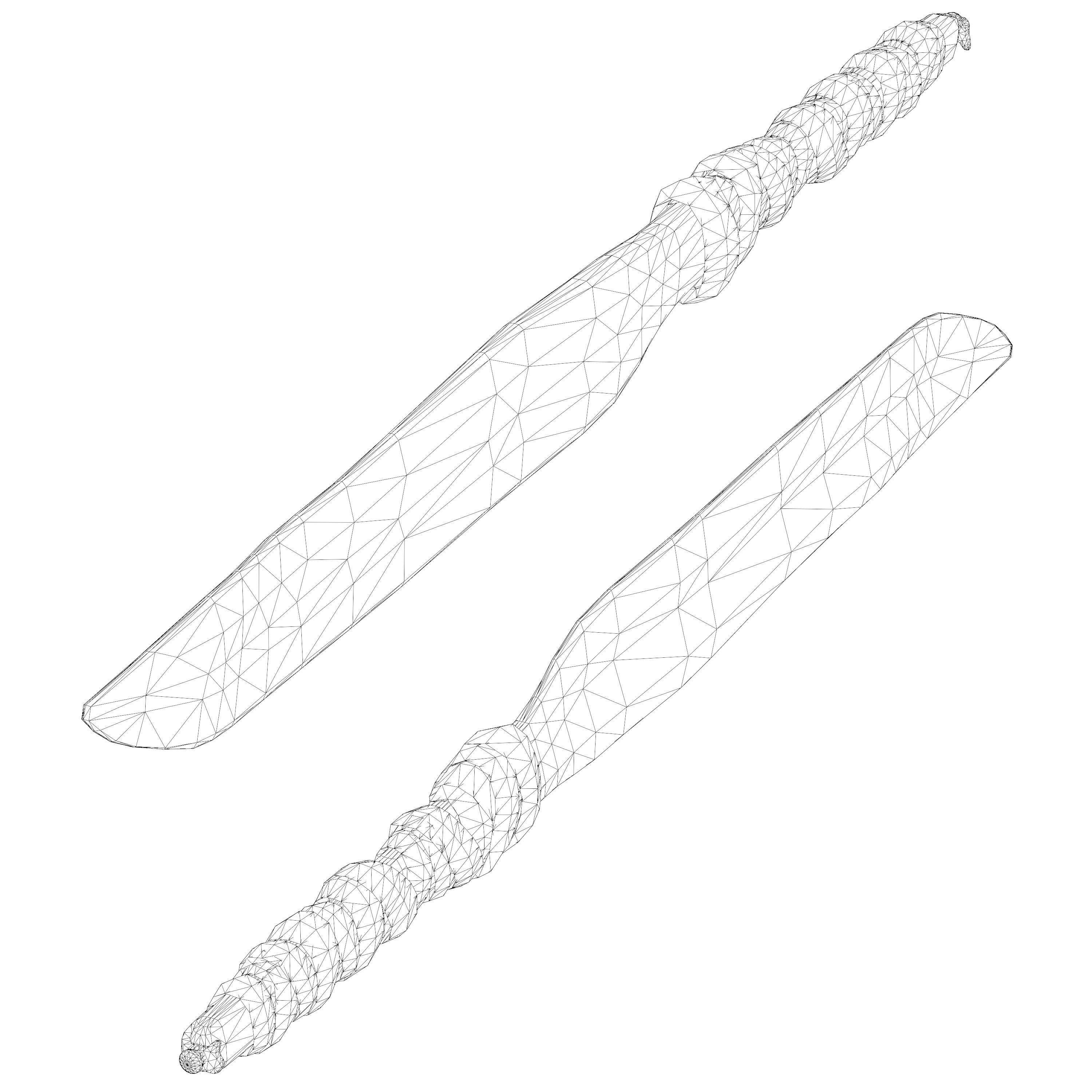 Knife Mark III Low-poly 3D model_13