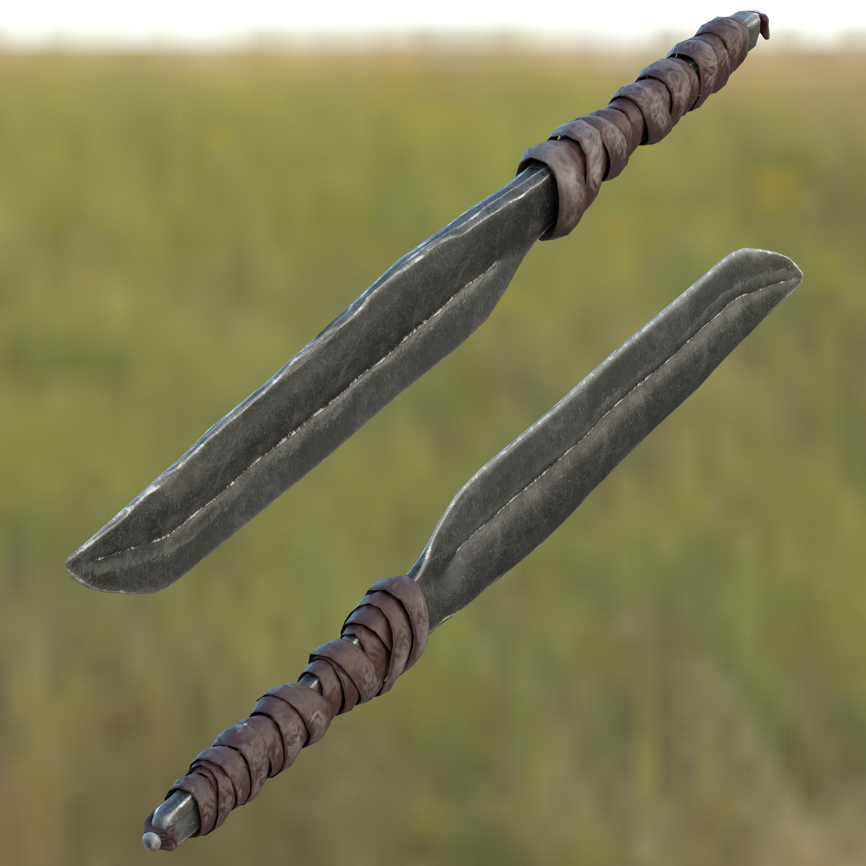 Knife Mark III Low-poly 3D model_12