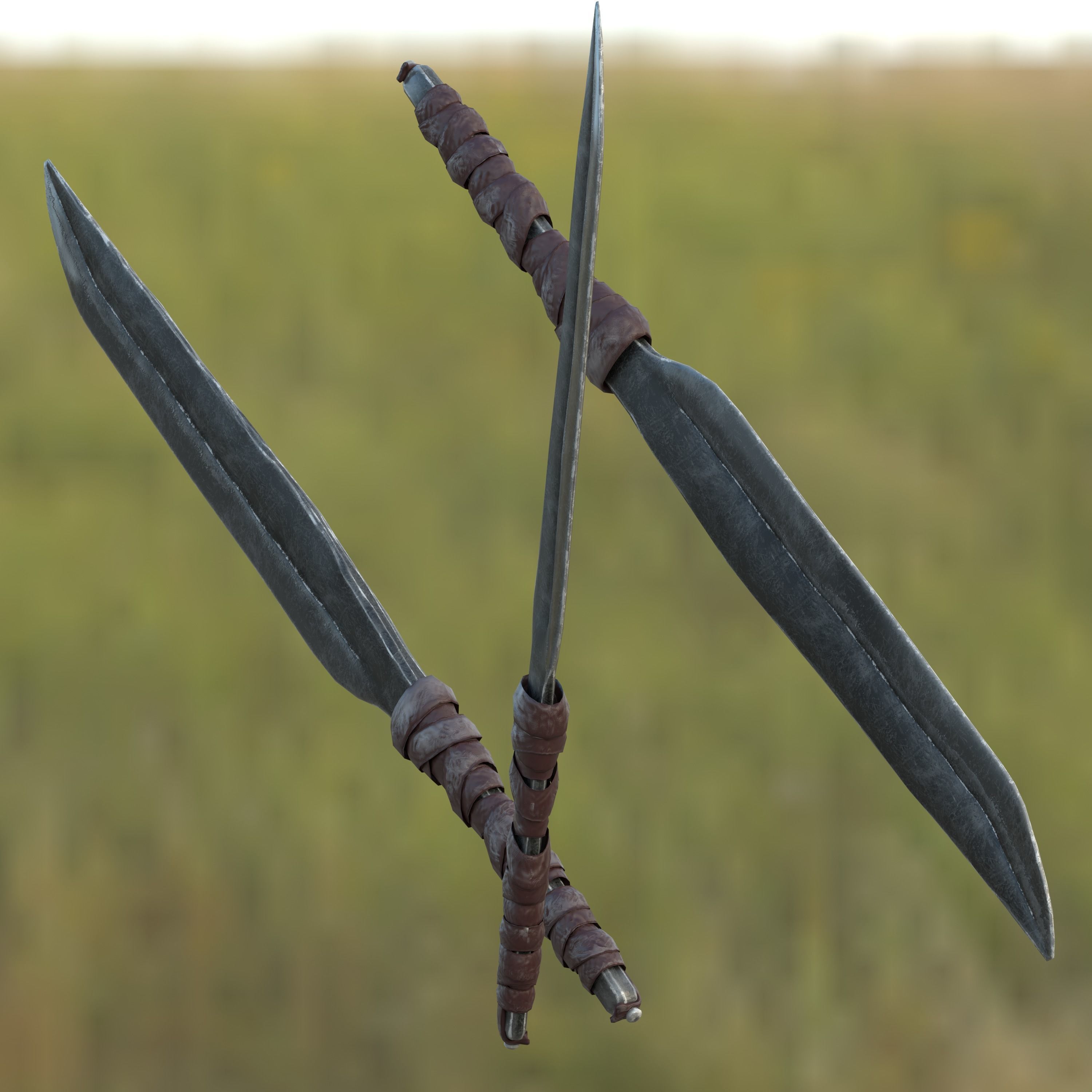 Knife Mark III Low-poly 3D model_11