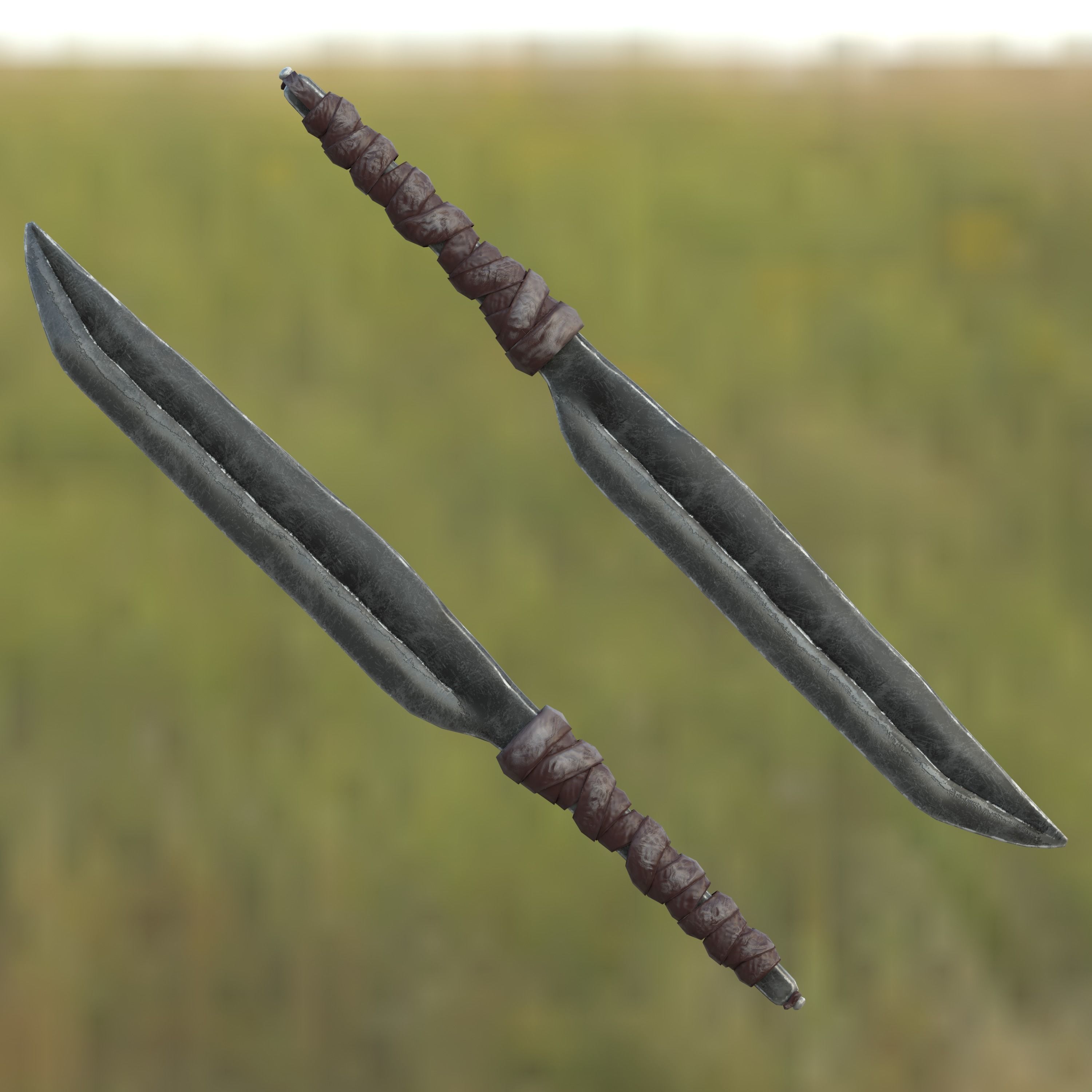 Knife Mark III Low-poly 3D model_4