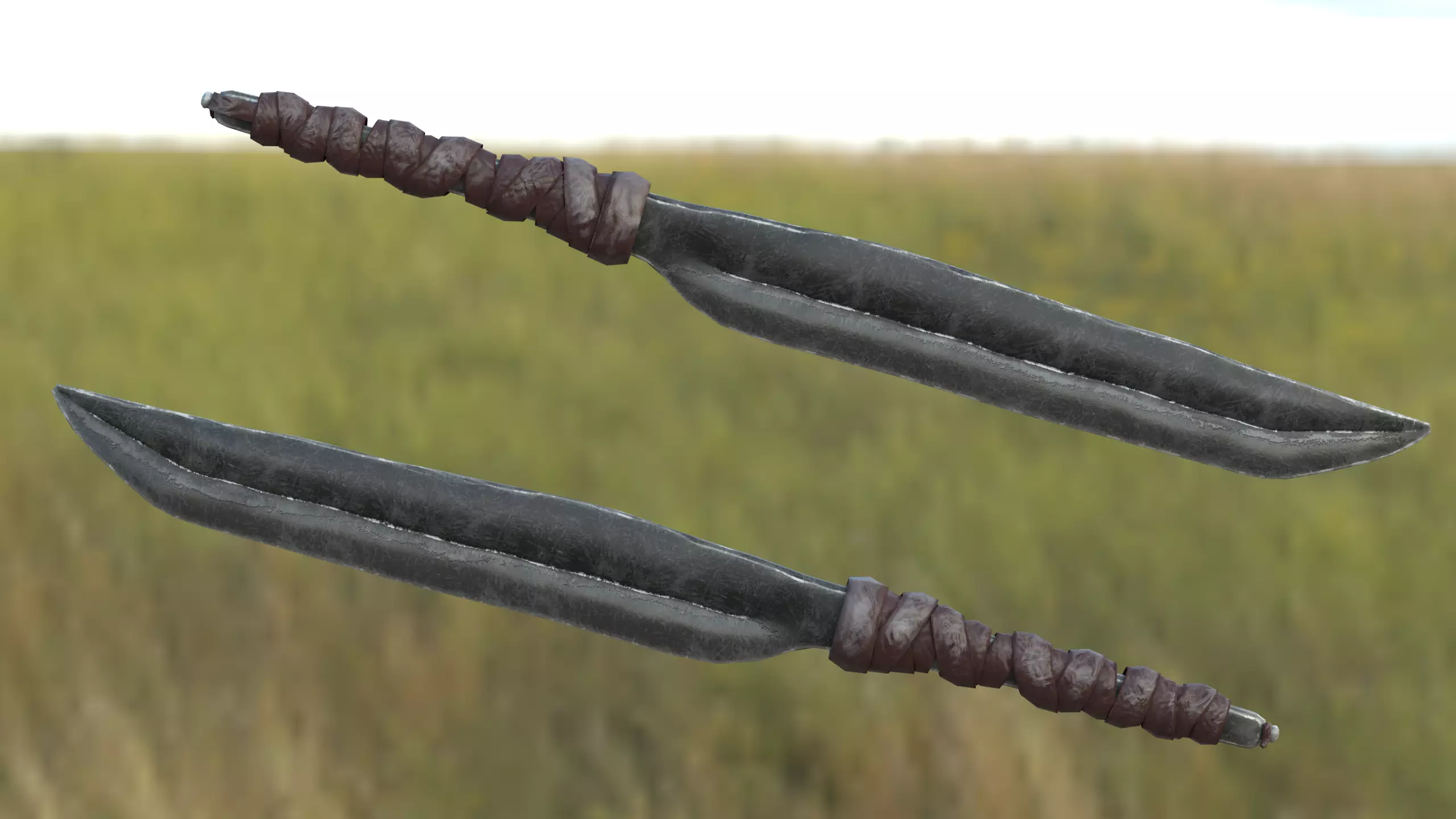 Knife Mark III Low-poly 3D model_0