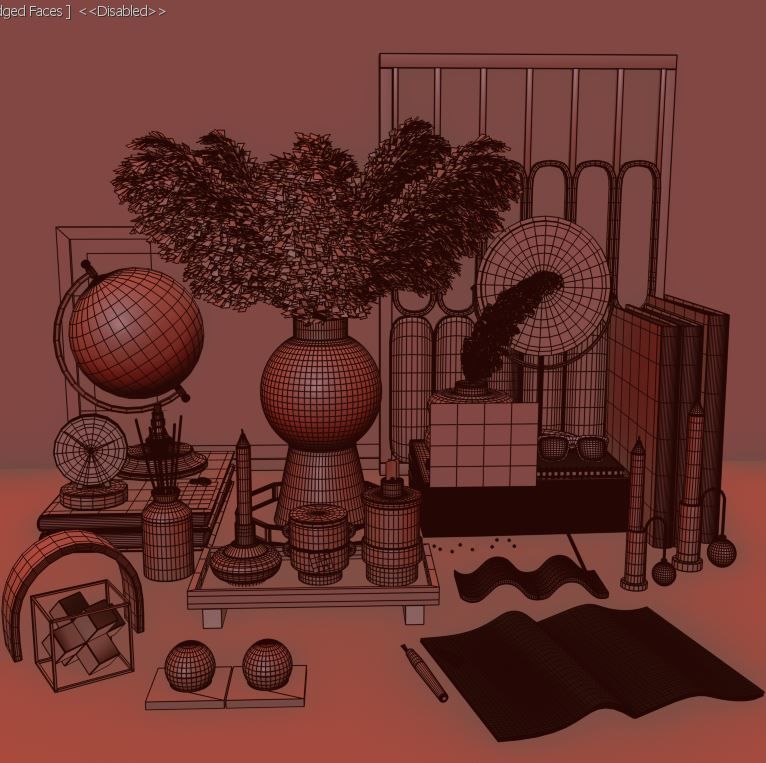decorative set 002 3D model_6