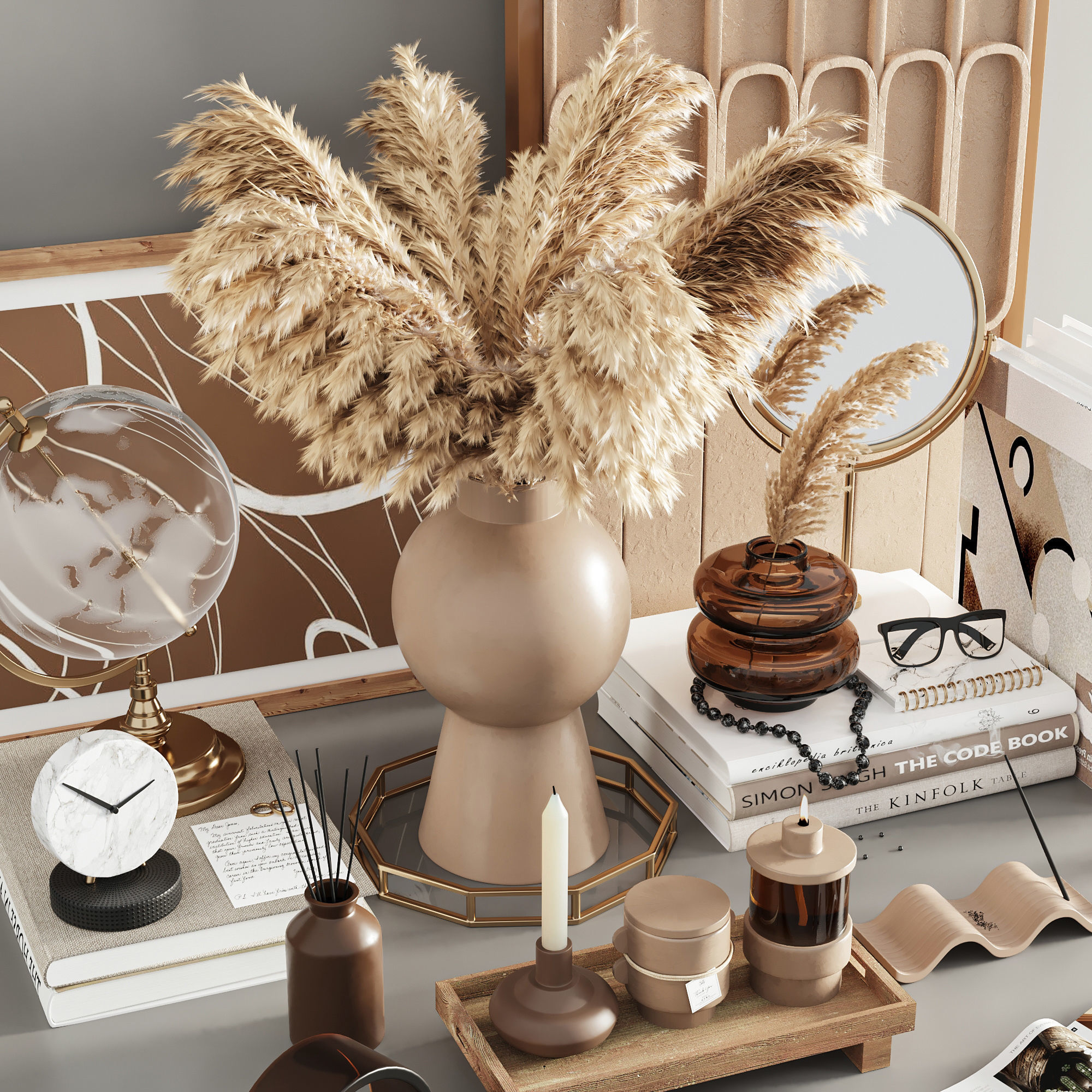 decorative set 002 3D model_2