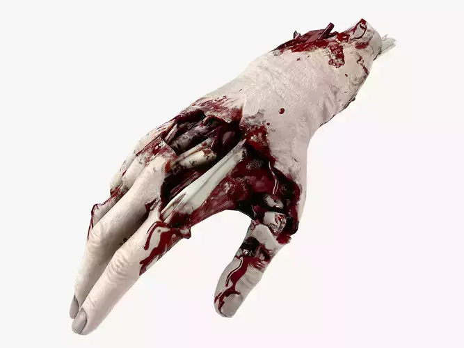 Severed Hand 2 Low-poly 3D model