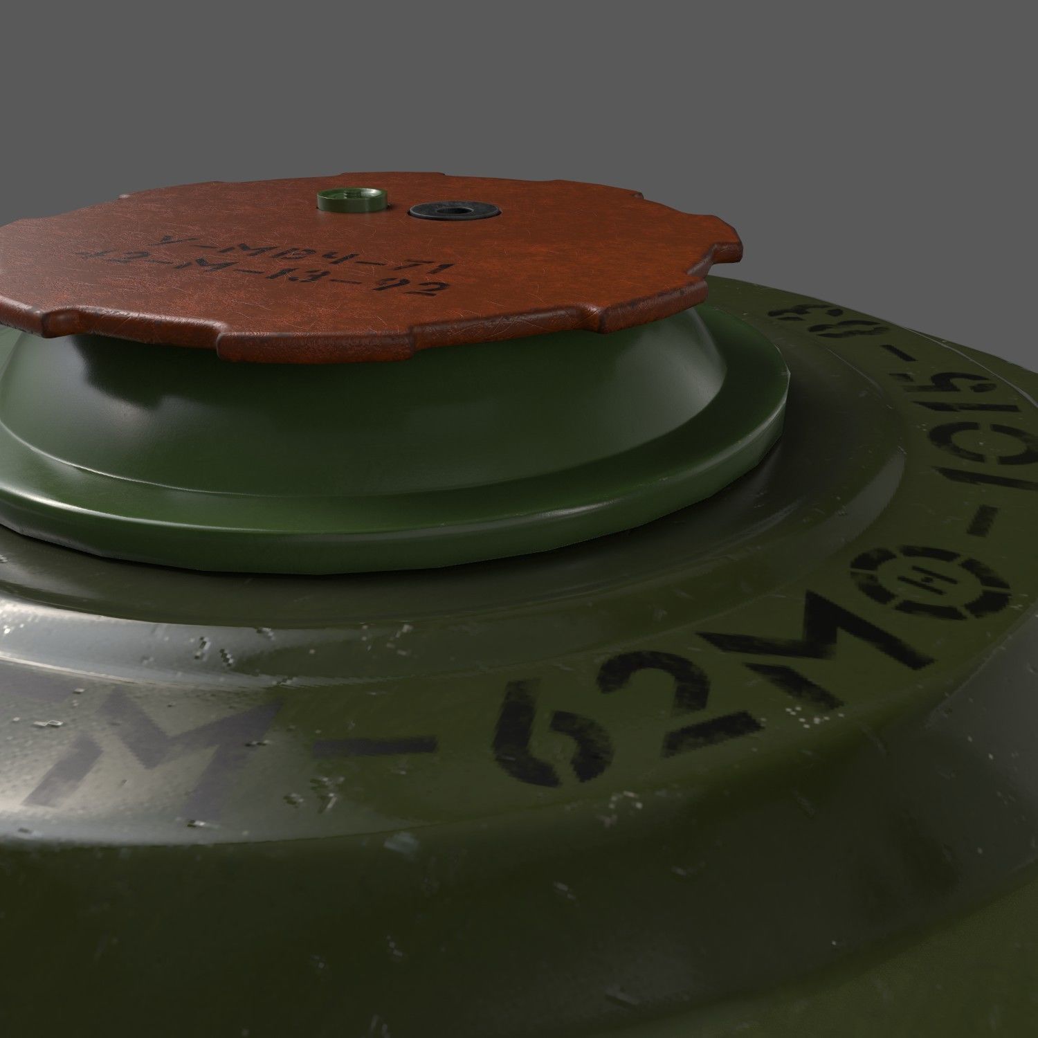 Anti-tank soviet mine 3D model_3