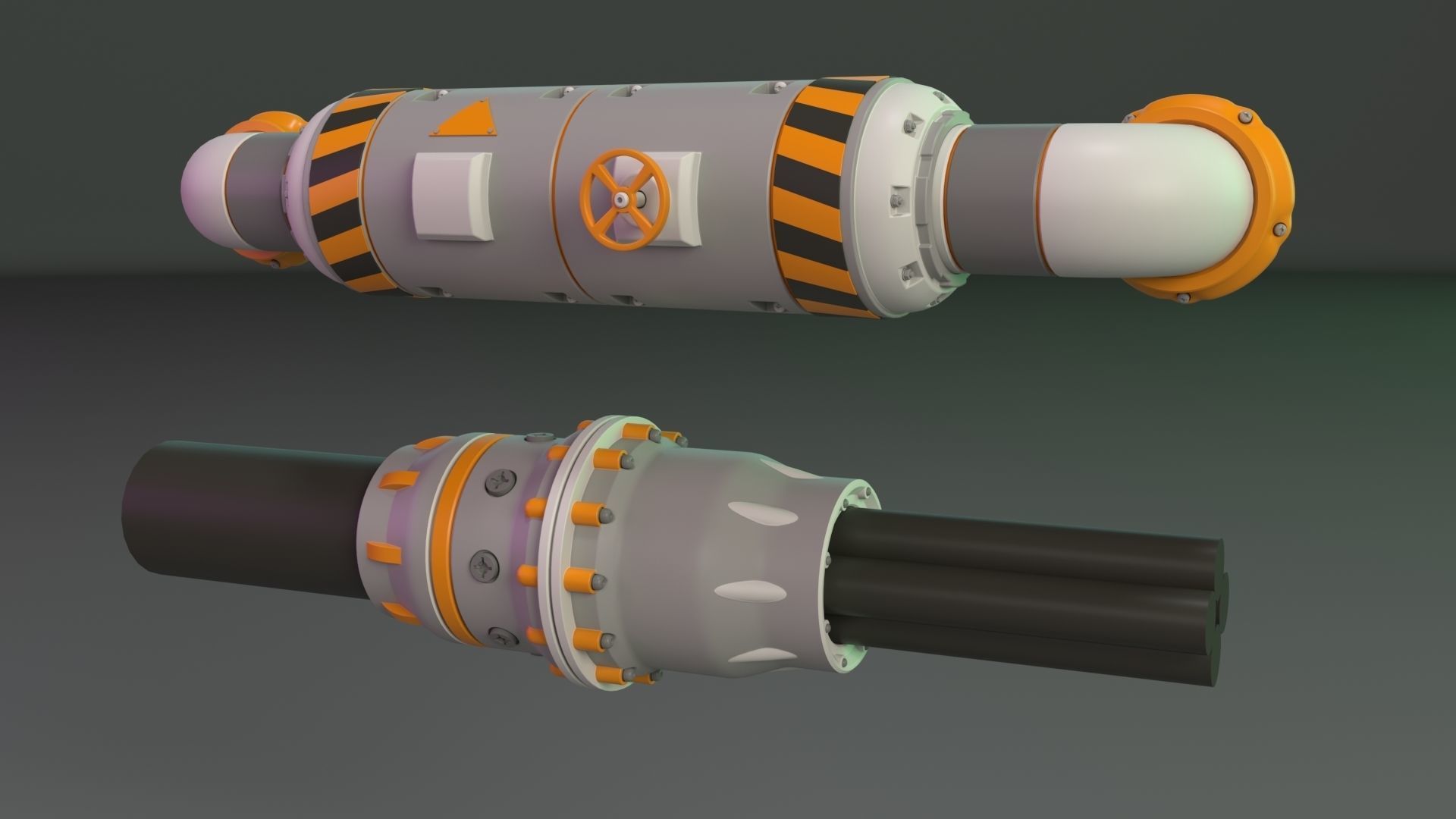 Wall Tube Mechanism Props 1 - 20 pieces 3D model_13