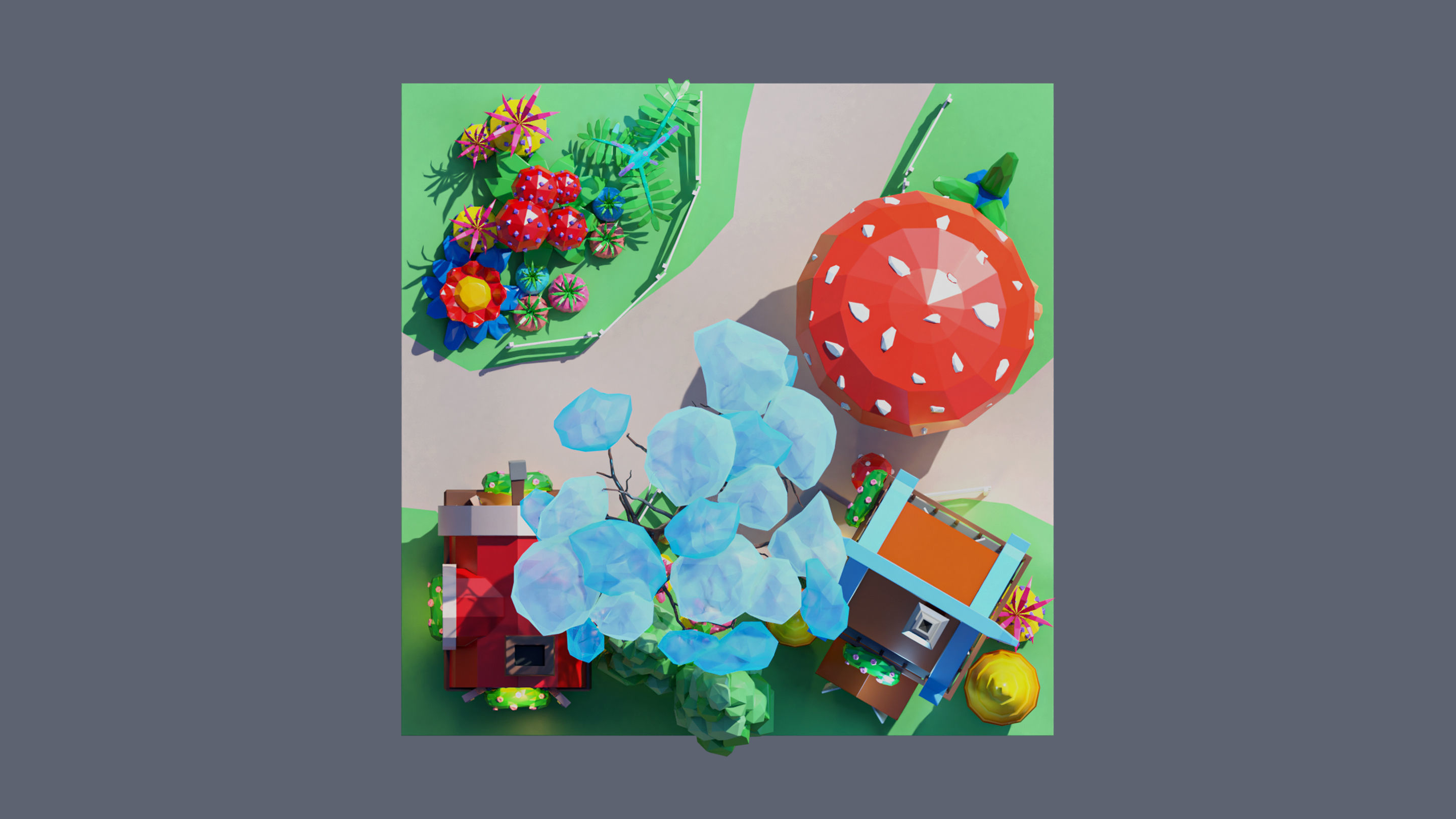 land 8A Low-poly 3D model_4