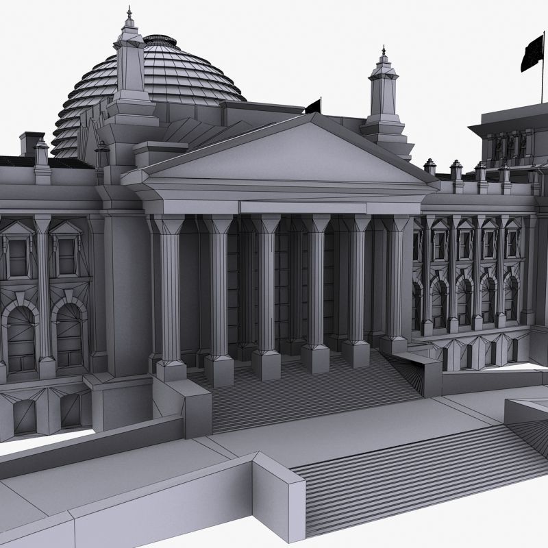 Reichstag Building Berlin 3d Model 3D model_16