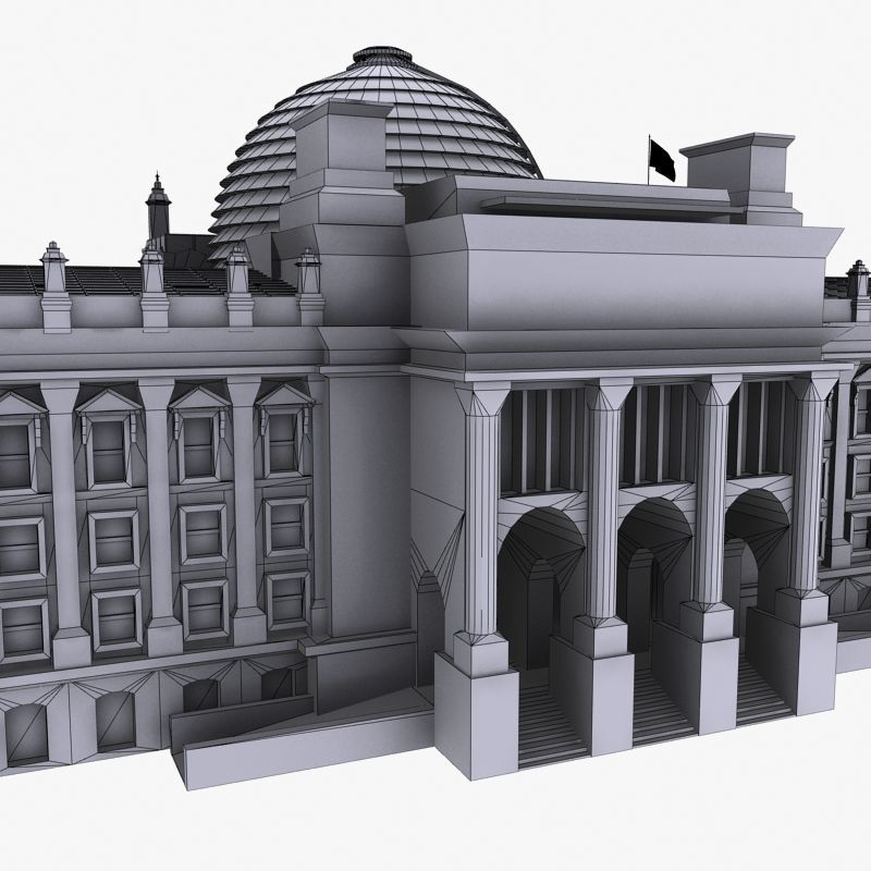 Reichstag Building Berlin 3d Model 3D model_15