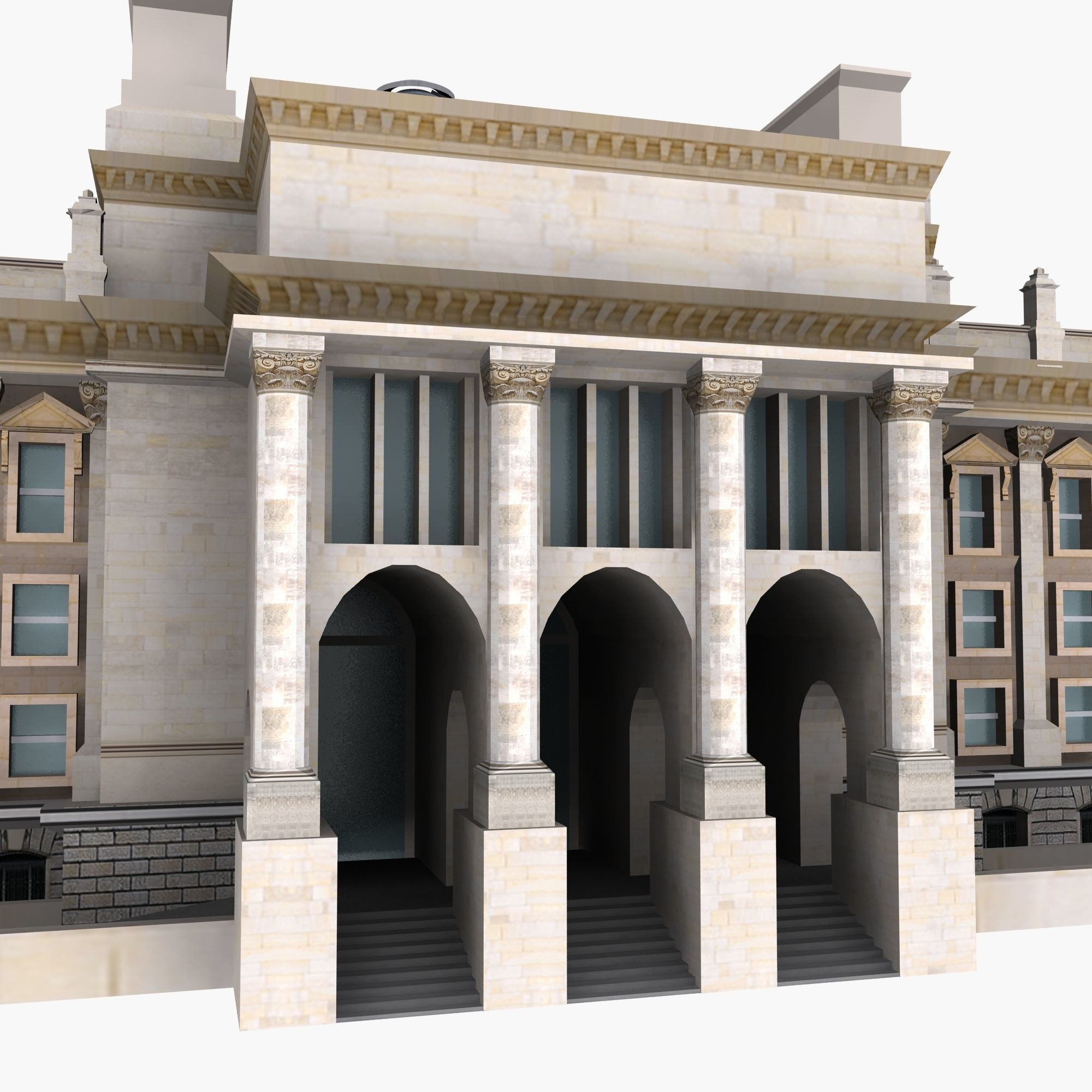 Reichstag Building Berlin 3d Model 3D model_12