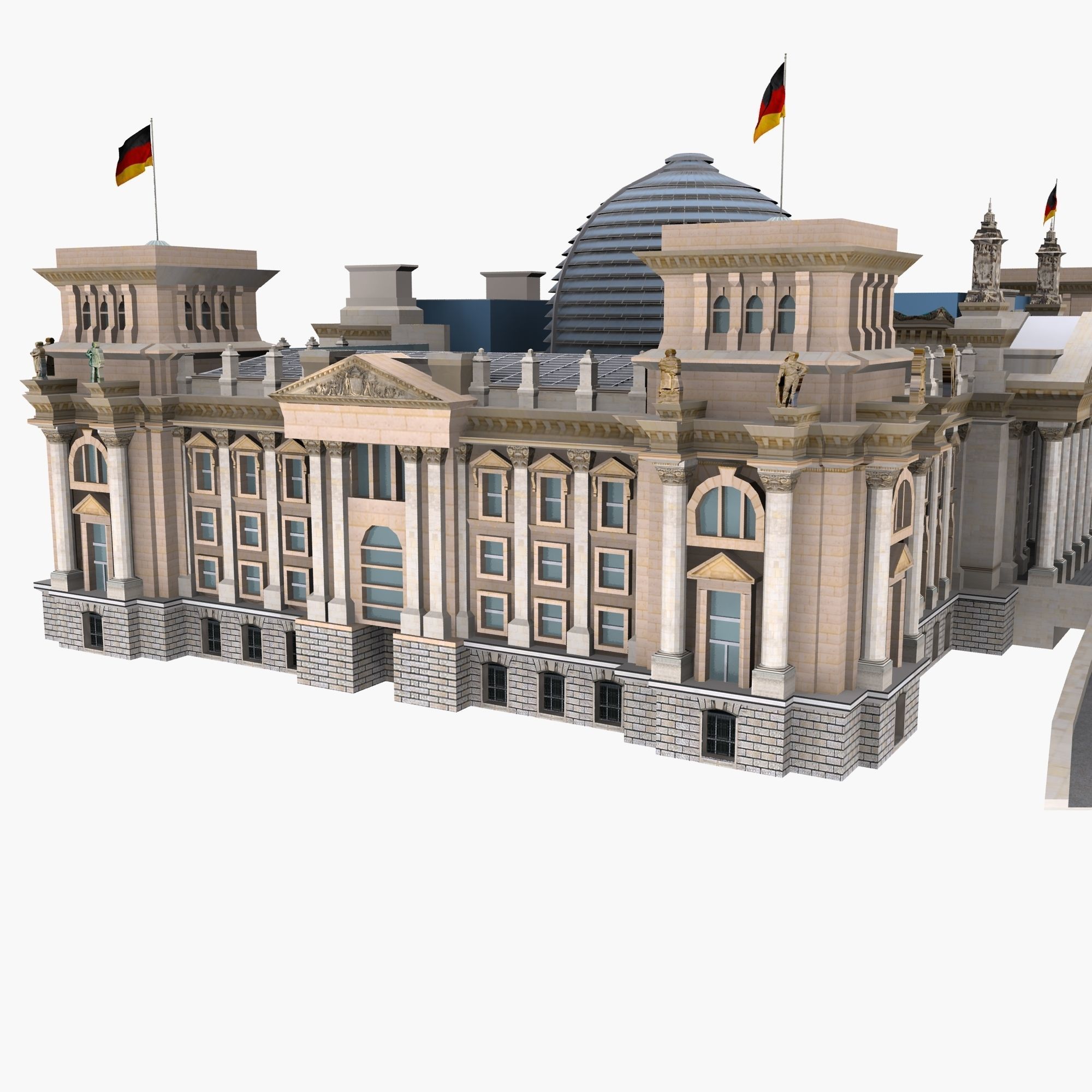 Reichstag Building Berlin 3d Model 3D model_7