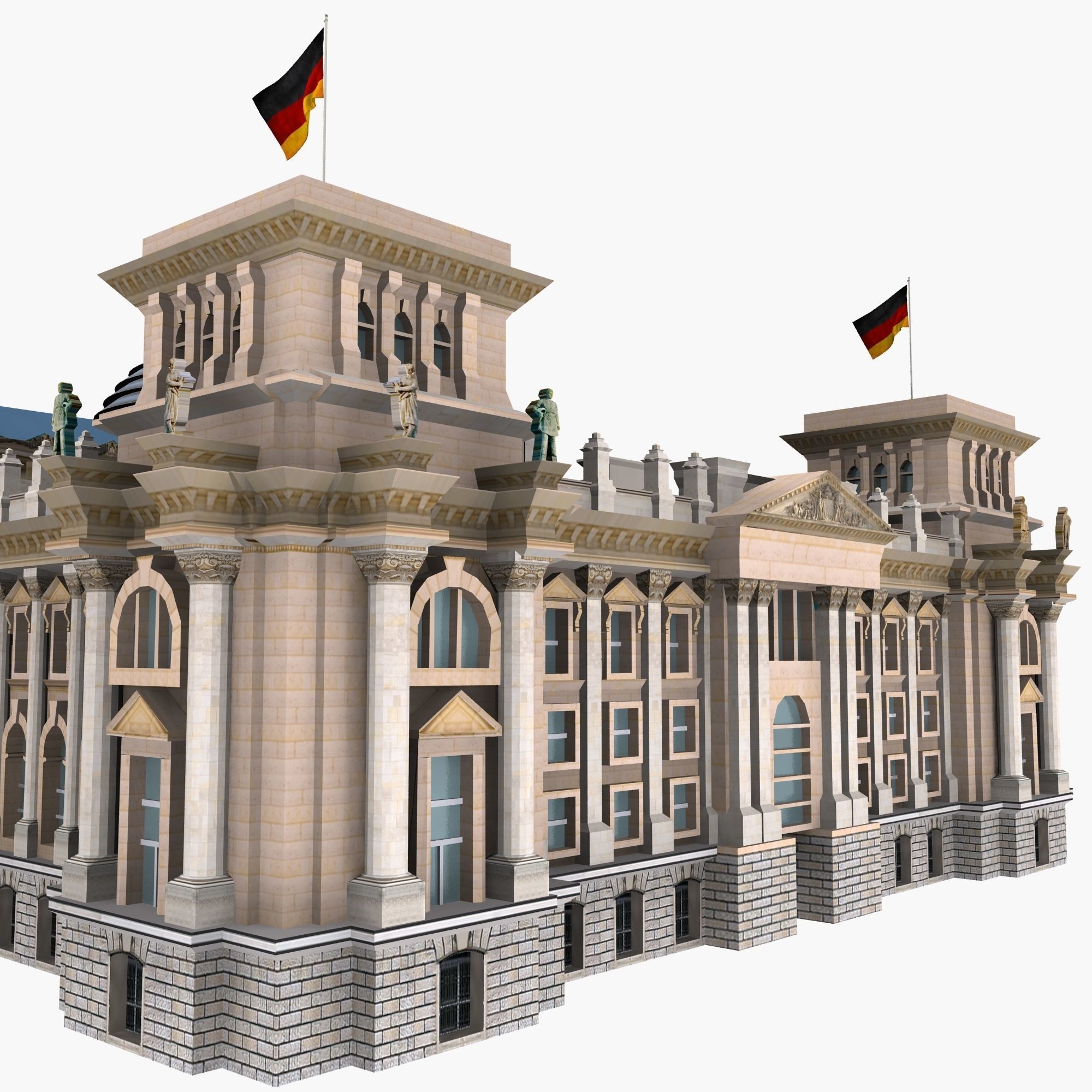 Reichstag Building Berlin 3d Model 3D model_8